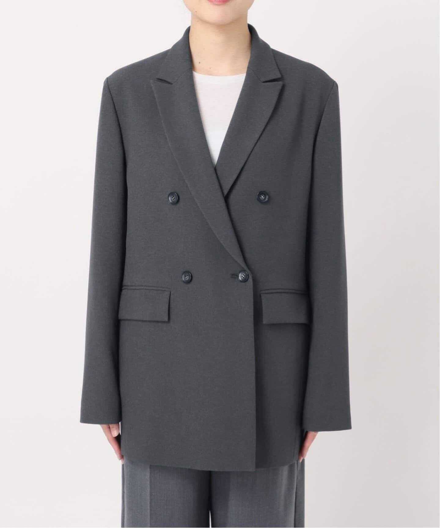 美品 JOURNAL STANDARD ライクストレッチジャケット 38 グレー 追加》ウールライクストレッチジャケット（テーラードジャケット