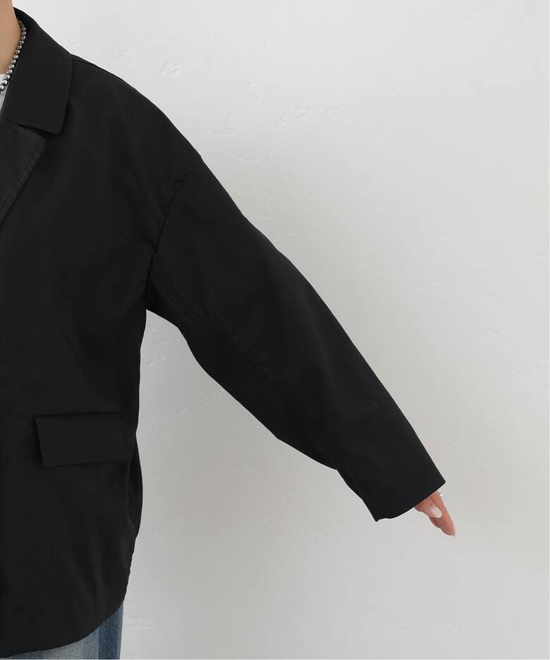 シルクMIXシアー&ストライプジャケット（journal standard L