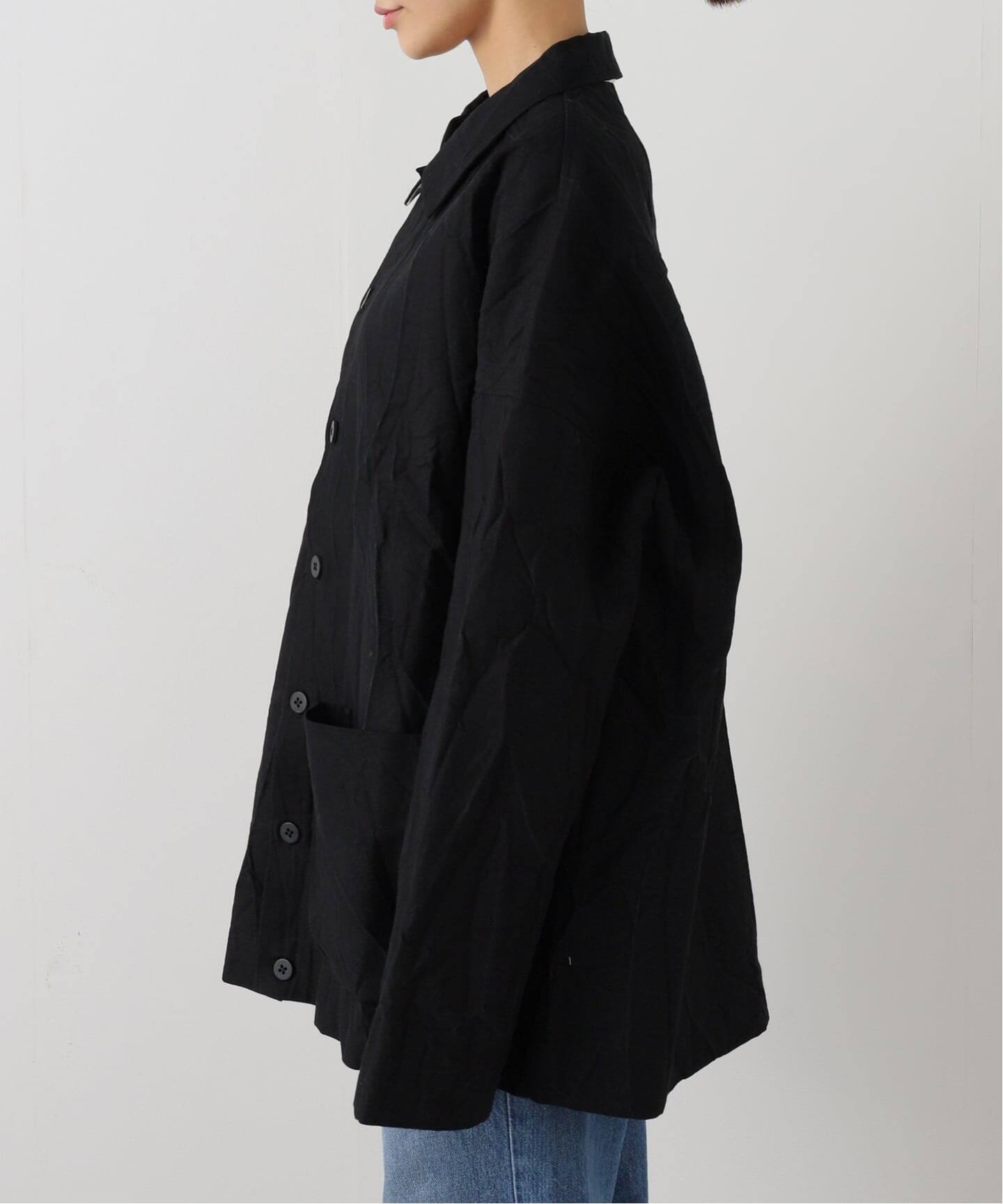 ジャケット・アウター ALBUM DI FAMIGLIA WIDE SHORT JACKET album di famiglia】 CRASH OVERSHIRT JACKET（その他ジャケット