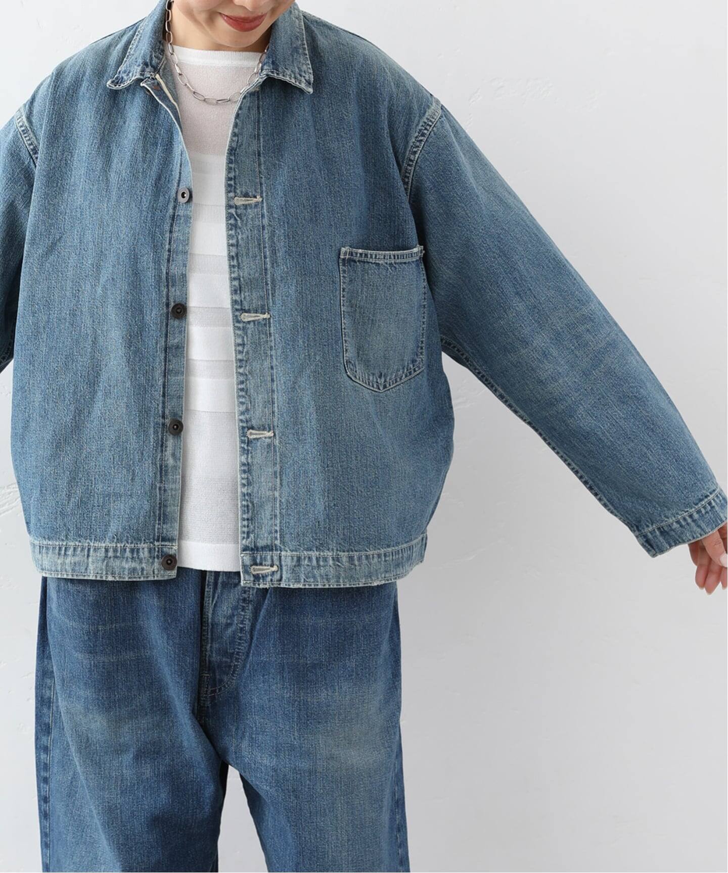 予約》【chimala】for luxe DENIM SHIRT JACKET（045）（デニム