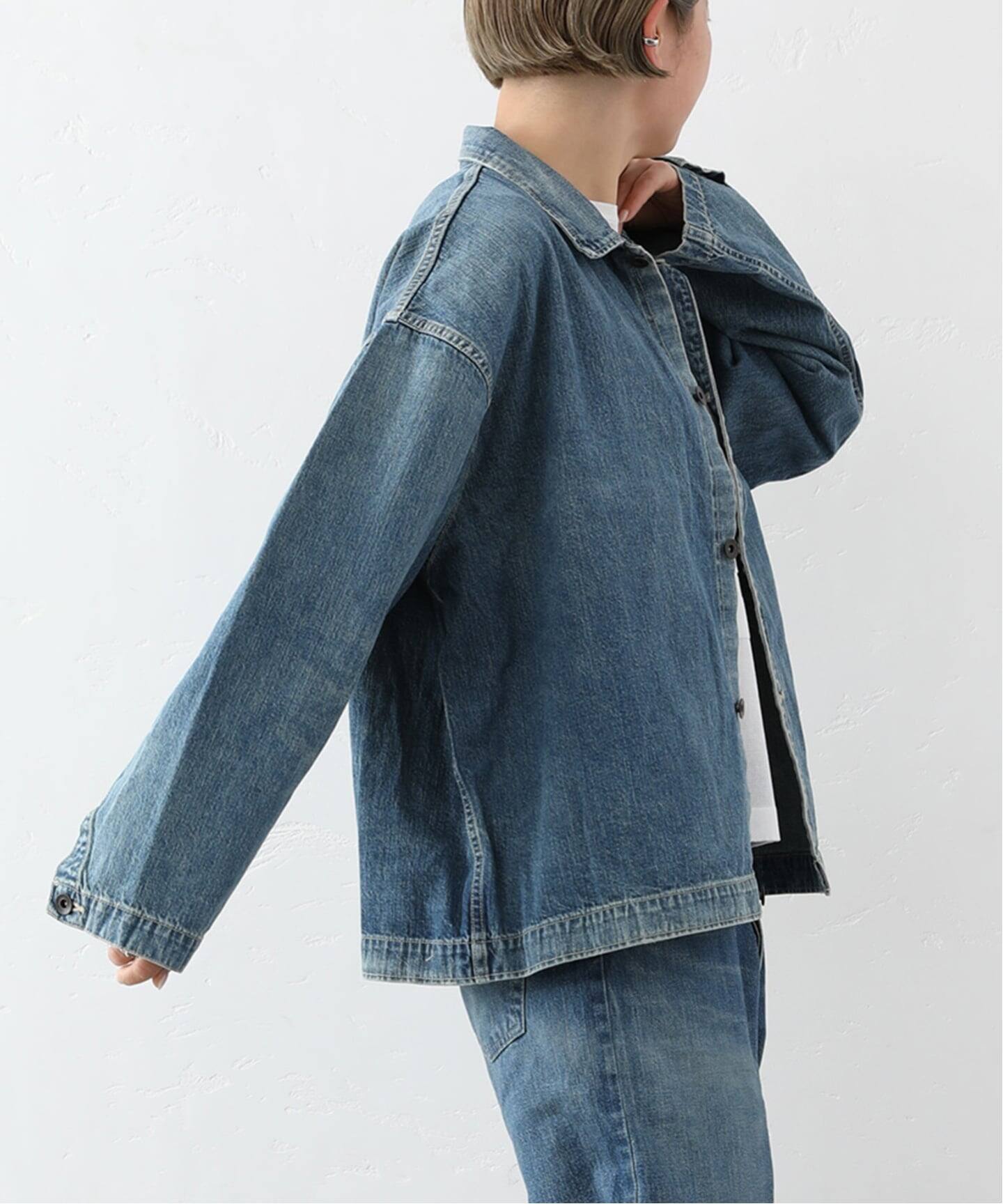 ジャケット・アウター chimala for luxe DENIM SHIRT JACKET chimala】for luxe DENIM SHIRT JACKET（045）（デニムジャケット