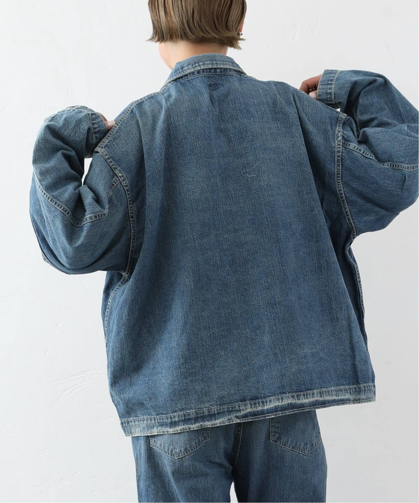 予約》【chimala】for luxe DENIM SHIRT JACKET（045）（デニム