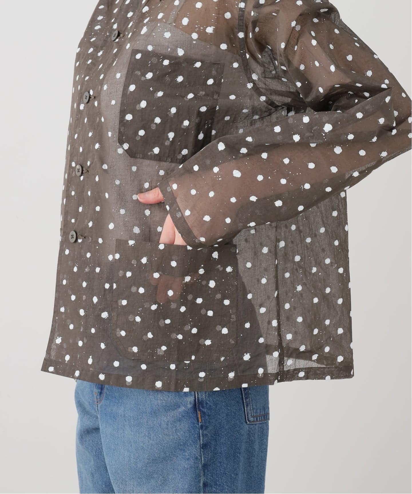 Khadi＆Co/カディ&コー】ORGANDY DOTS JACKET（その他ジャケット