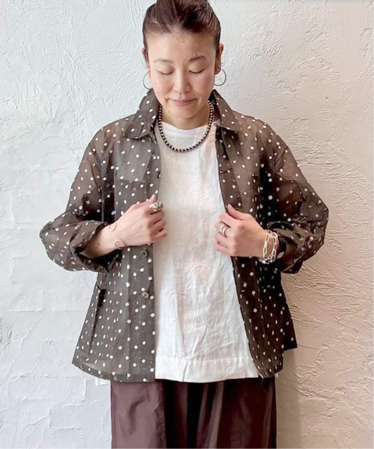 Khadi＆Co/カディ&コー】ORGANDY DOTS JACKET（その他ジャケット
