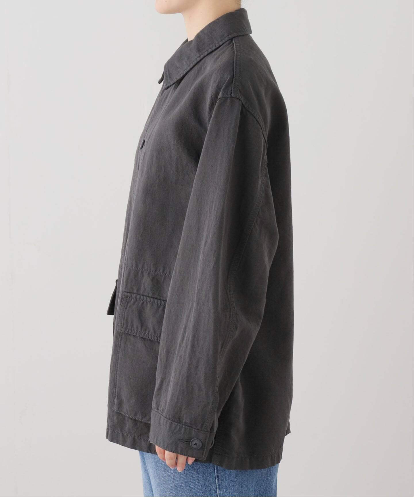 ATON】COTTON LINEN KATSURAGI WORK JACKET（その他ジャケット・スーツ