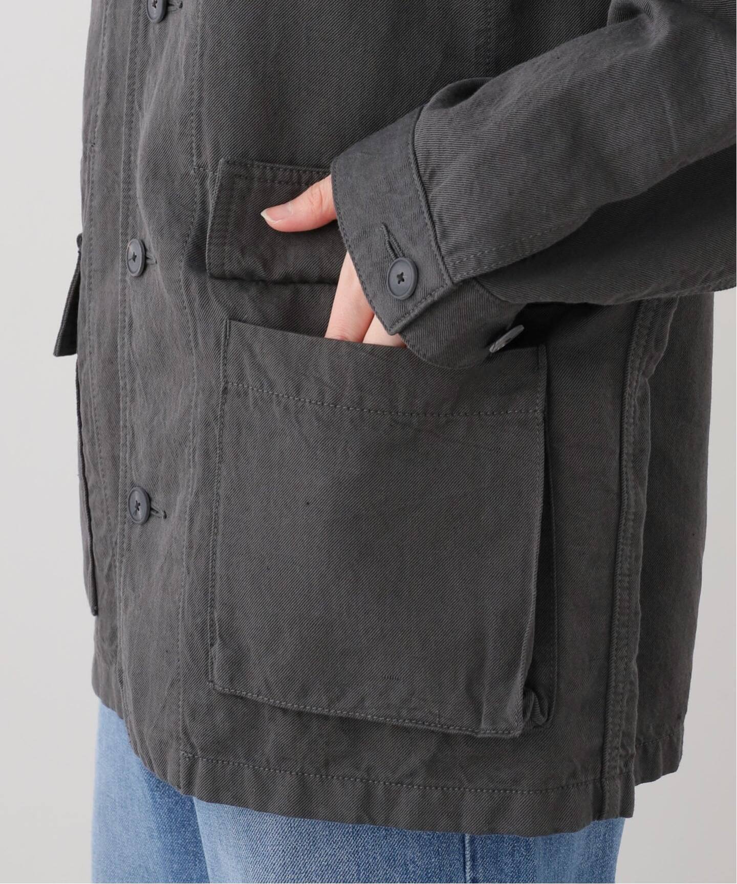 <極美品>今期26SS ATON COTTON LINEN JACKET ATON】COTTON LINEN KATSURAGI WORK JACKET（その他ジャケット・スーツ