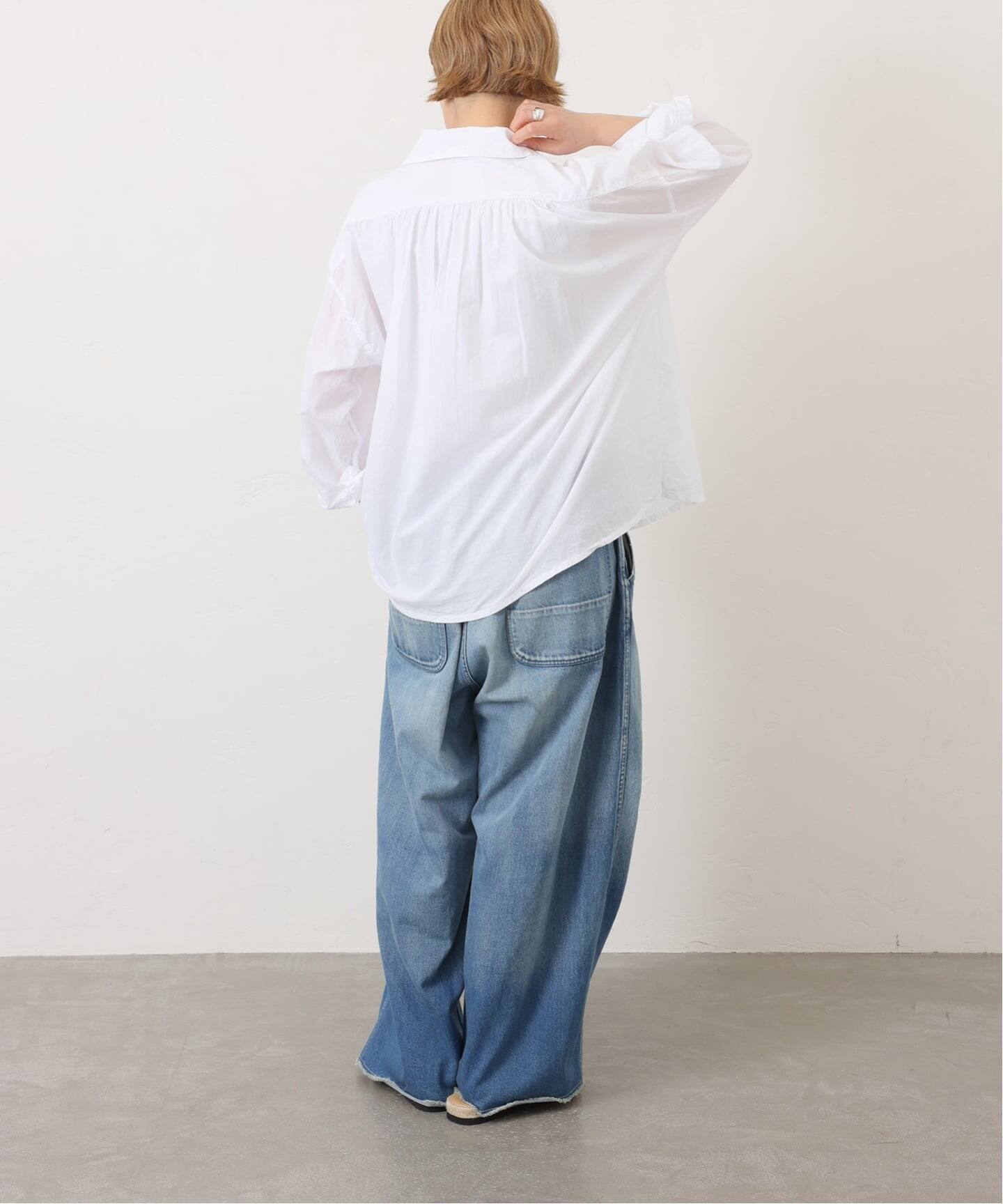 ARMEN】 COTTON WORK GATHERED SHIRT（シャツ／ブラウス）｜journal