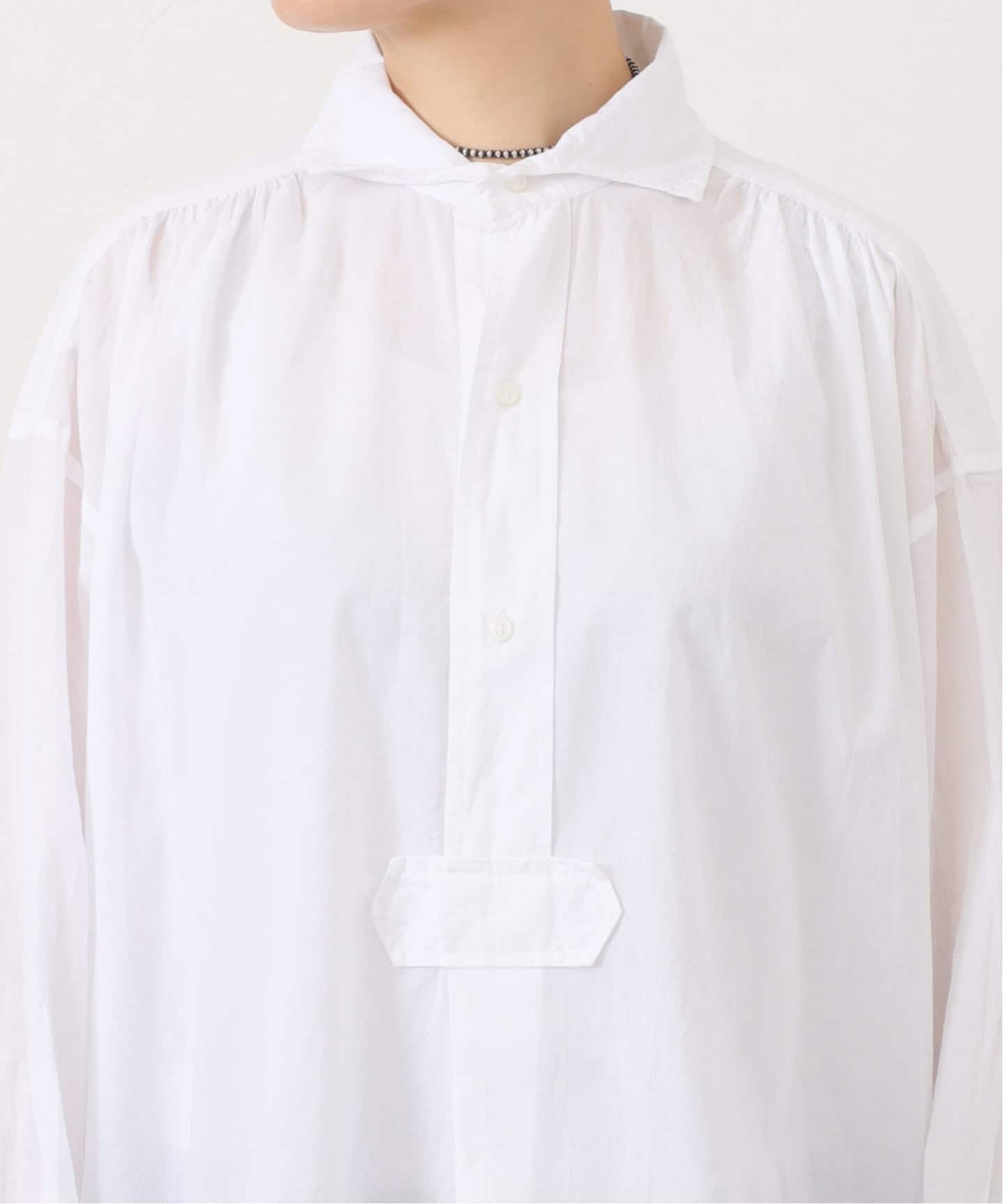 ARMEN】 COTTON WORK GATHERED SHIRT（シャツ／ブラウス）｜journal
