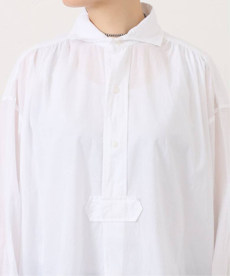 ARMEN】 COTTON WORK GATHERED SHIRT（シャツ／ブラウス）｜journal 