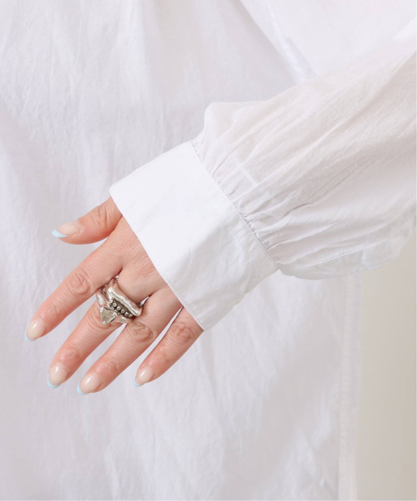 ARMEN】 COTTON WORK GATHERED SHIRT（シャツ／ブラウス）｜journal