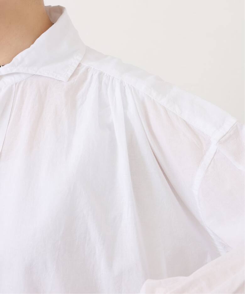 ARMEN】 COTTON WORK GATHERED SHIRT（シャツ／ブラウス）｜journal 