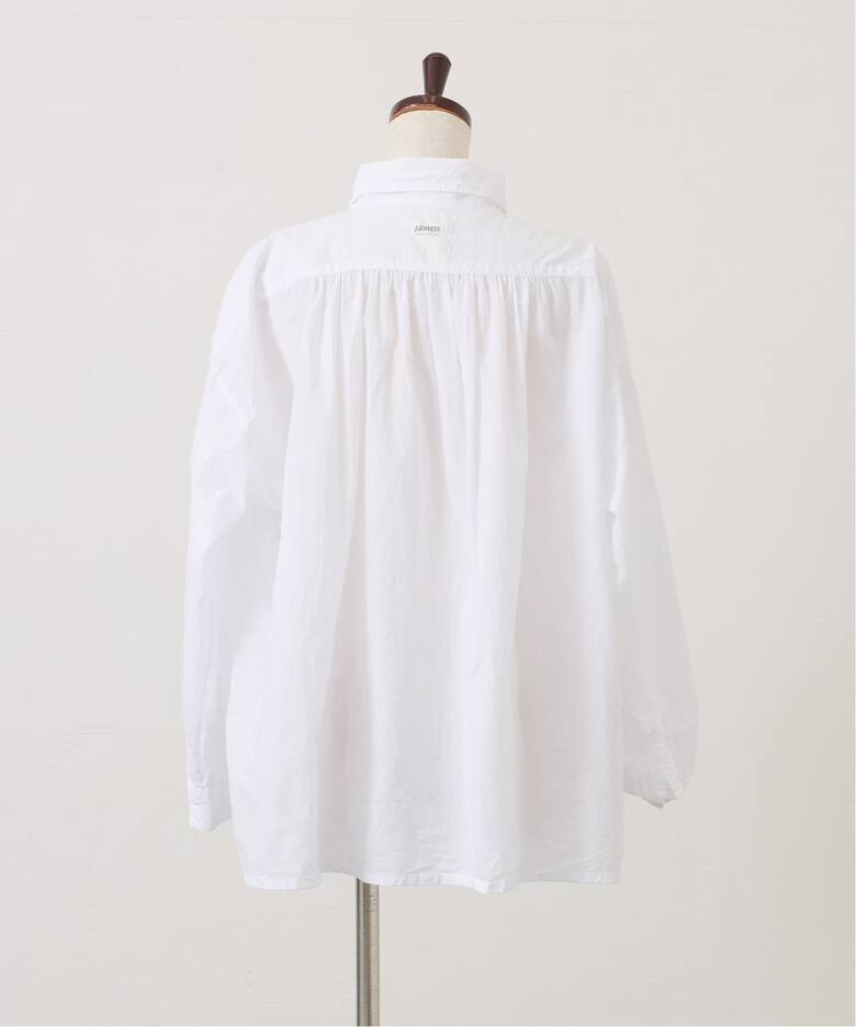 ARMEN】 COTTON WORK GATHERED SHIRT（シャツ／ブラウス）｜journal 