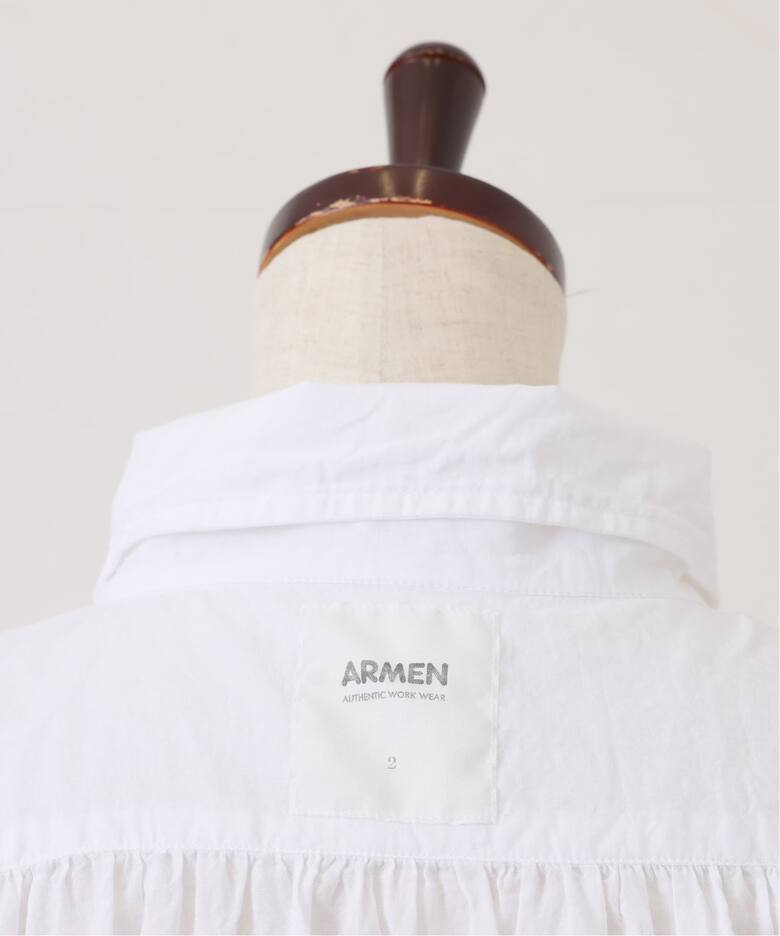 ARMEN】 COTTON WORK GATHERED SHIRT（シャツ／ブラウス）｜journal 