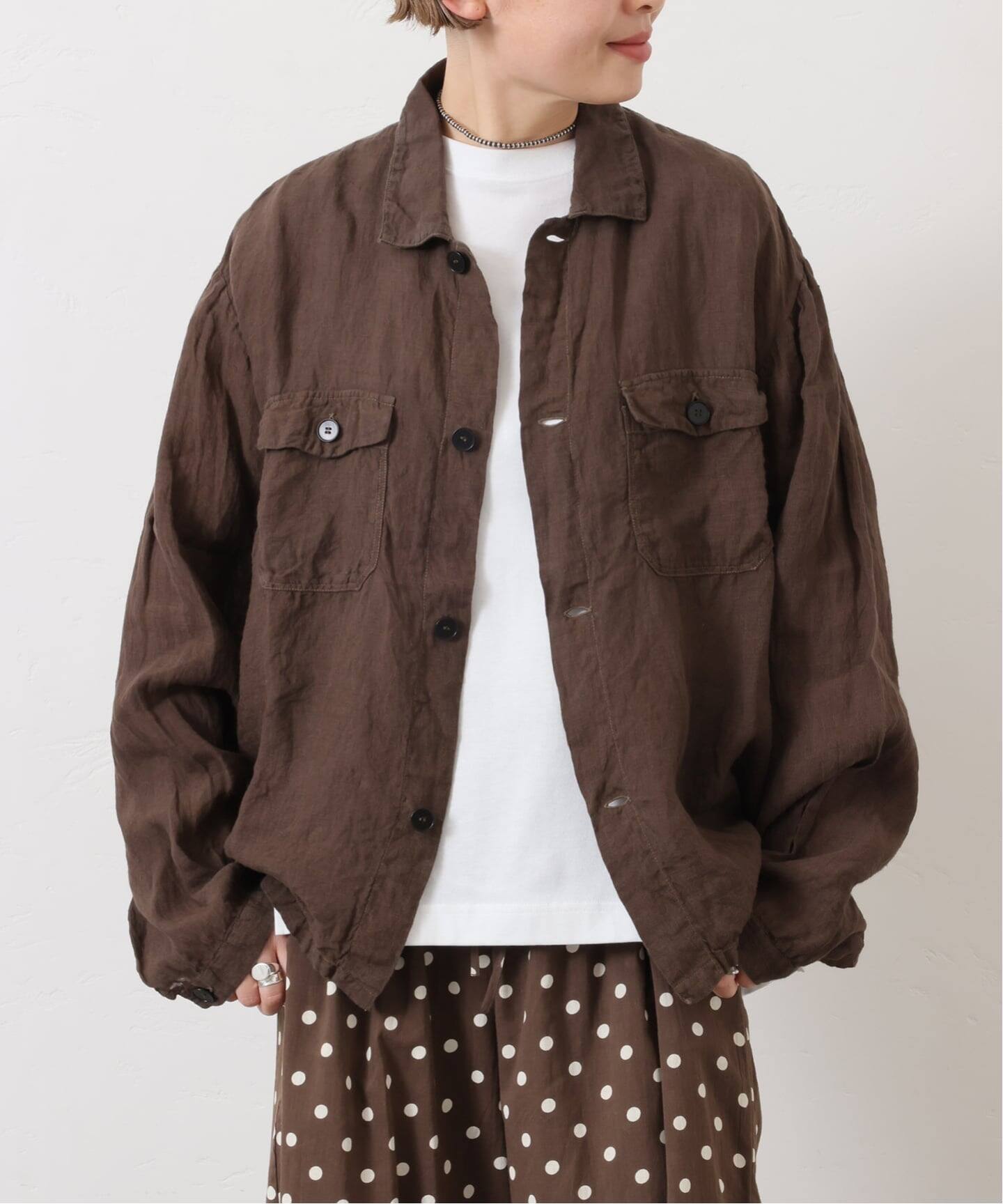 maison de soil homme】 LINEN OVERDYE WORK JACKET（その他ジャケット 