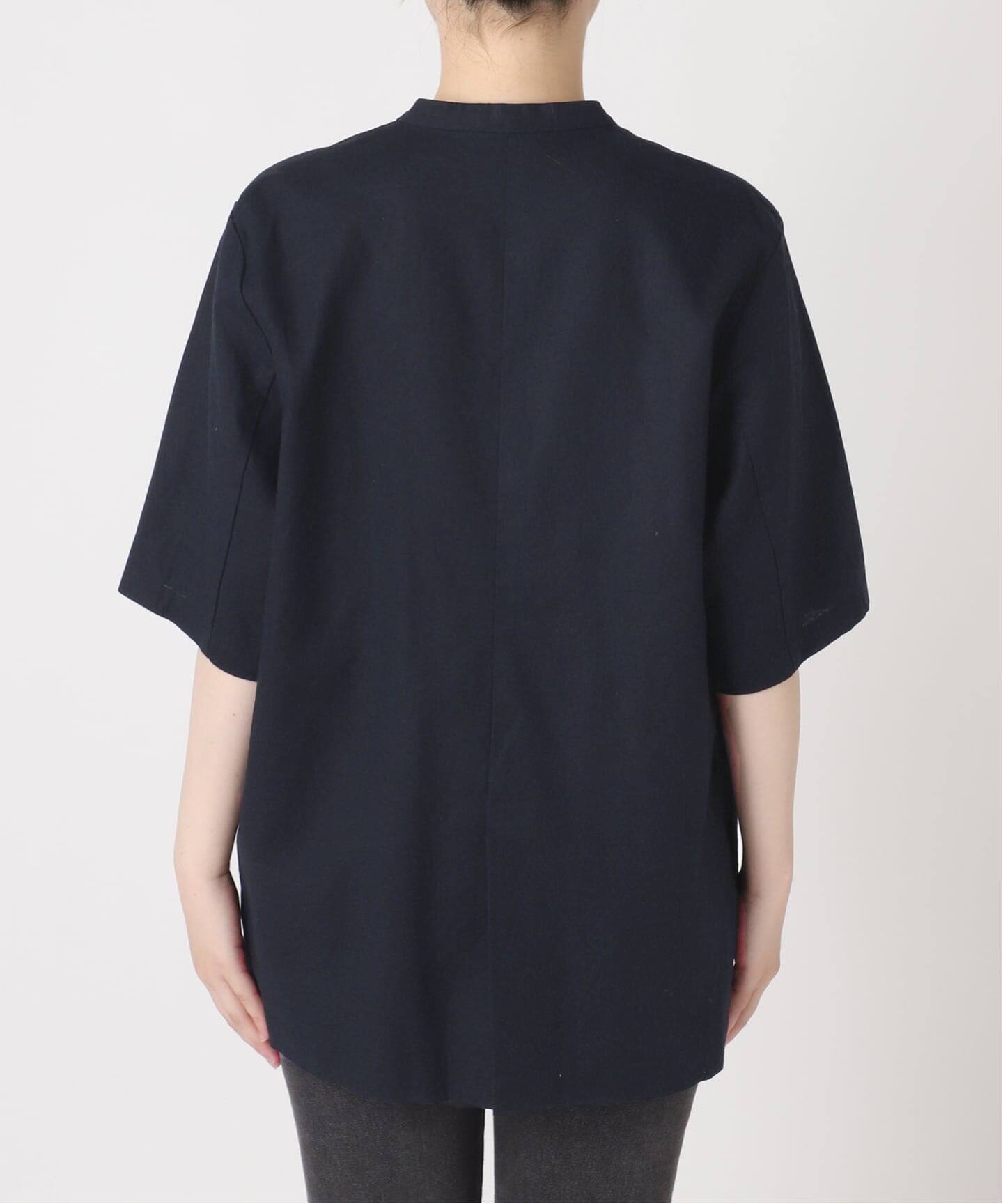 手洗い可］リネンコットンハーフスリーブジャケット（その他ジャケット 