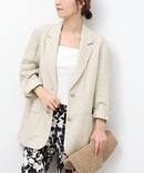 《予約》［26SS新作］リネンフィールシングルジャケット