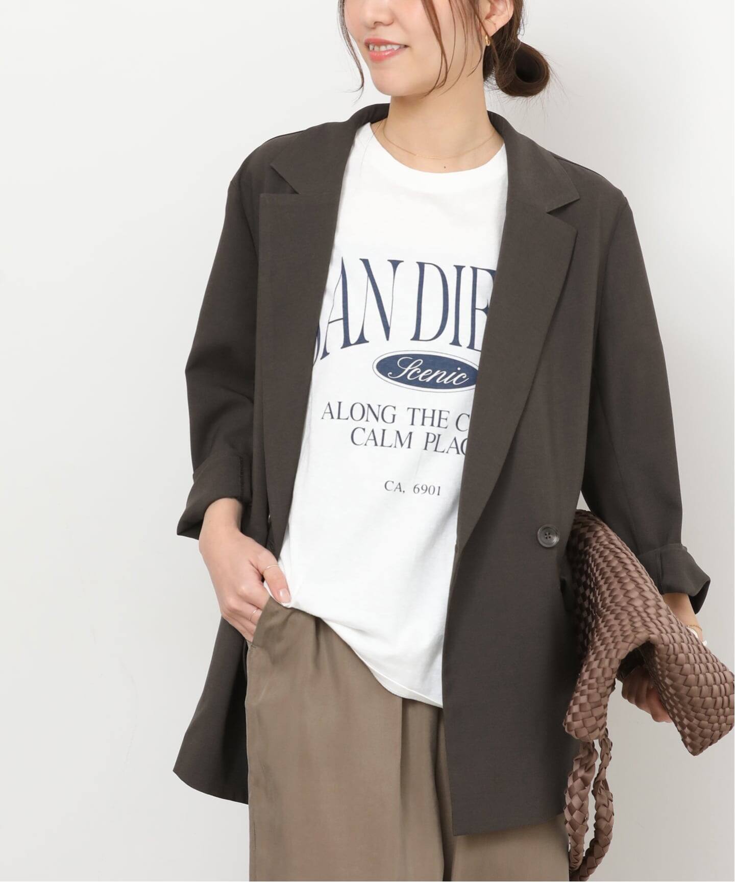 F*i様 JOURNAL STANDARD　グレー、チャコール ウォッシャブルス UVカット / 防シワ］ウォッシャブルストレッチテーラードジャケット