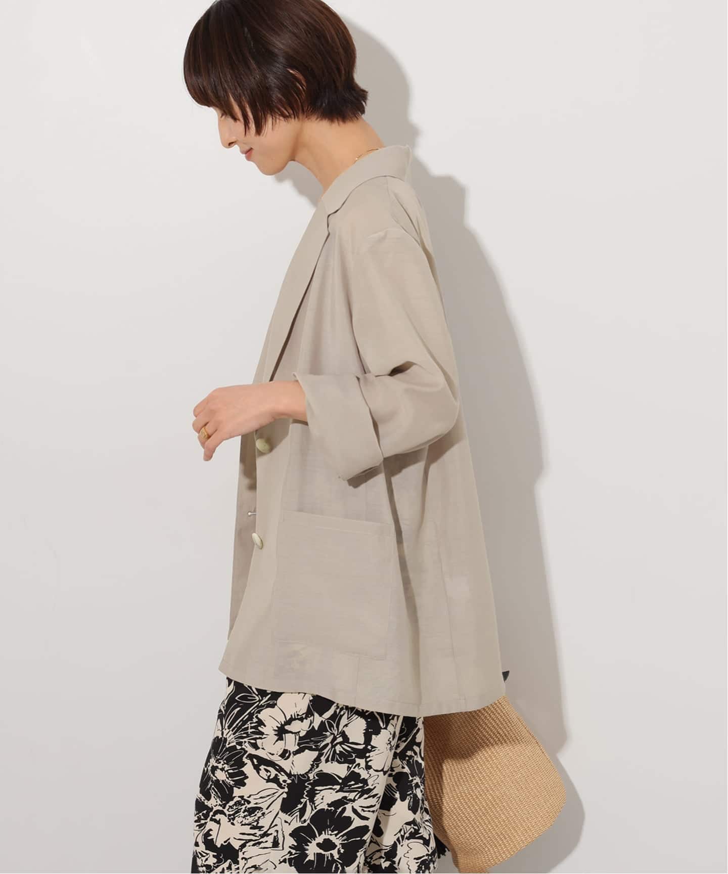 追加予約》シングルシアージャケット（テーラードジャケット