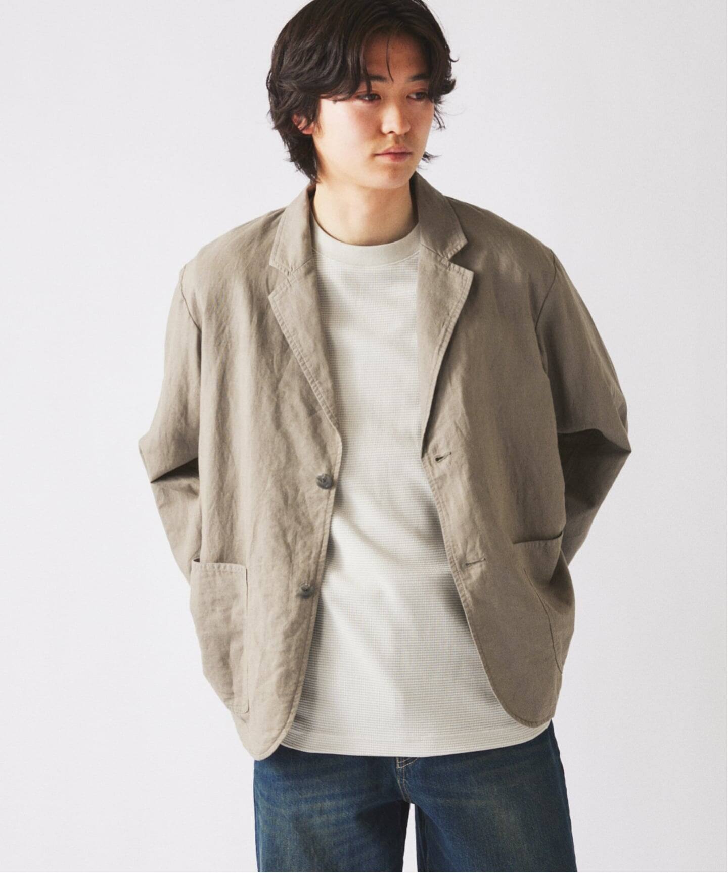 JOURNAL STANDARD relumeガーメントダイ ジャケット European Flax / ヨーロピアンフラックス ガーメントダイ 2Bジャケット