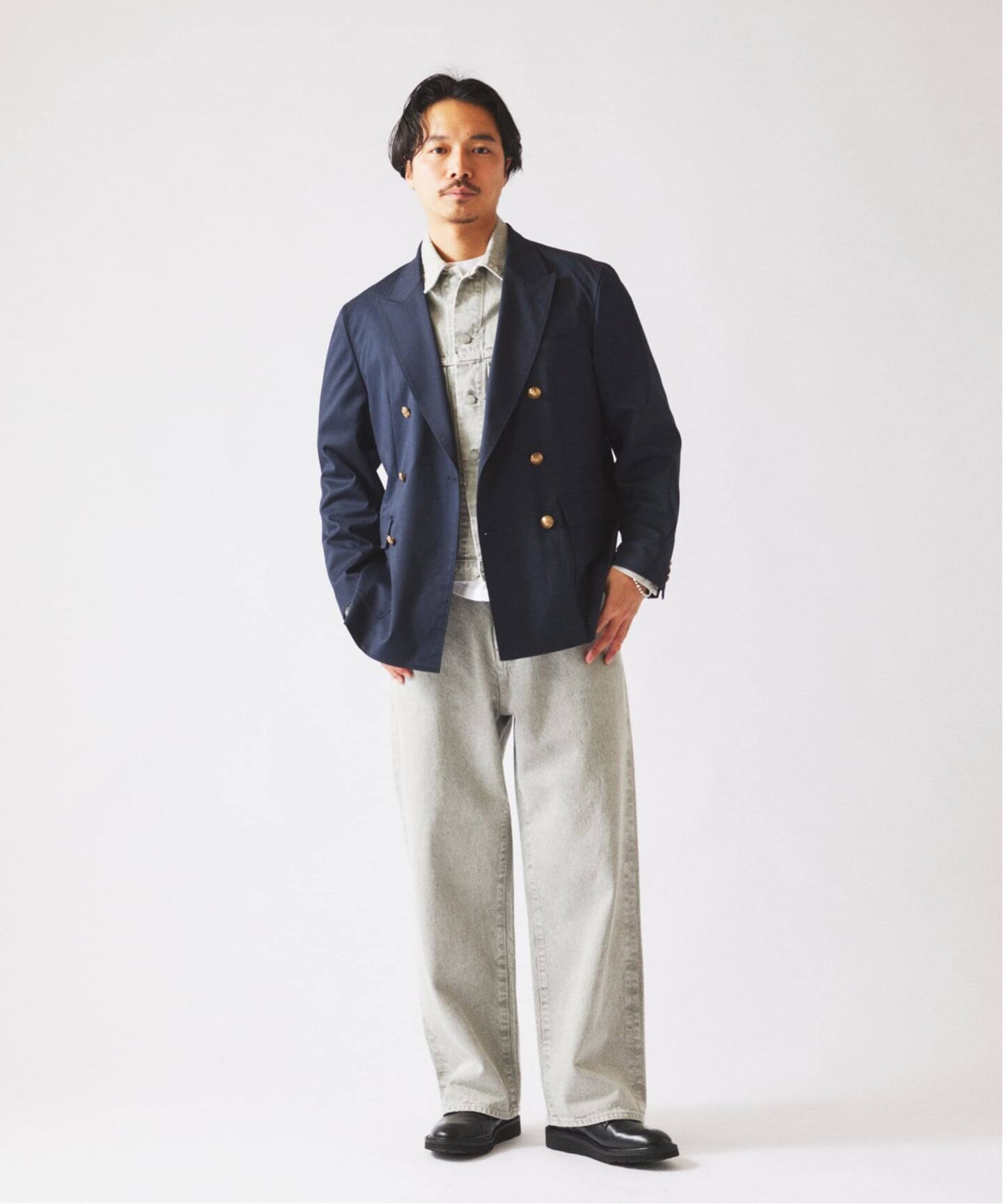 予約》TRツイル ネイビー ブレザー（テーラードジャケット）｜JOURNAL
