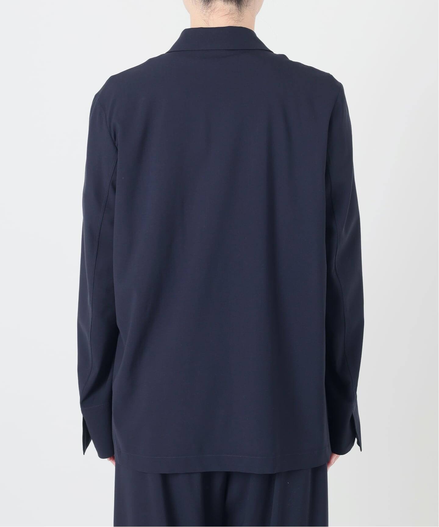 ドゥーズィエムクラス　SPWOOLシャツジャケット&パンツ　ネイビー　24AW SPWOOL シャツジャケット（テーラードジャケット）｜Deuxieme Classe