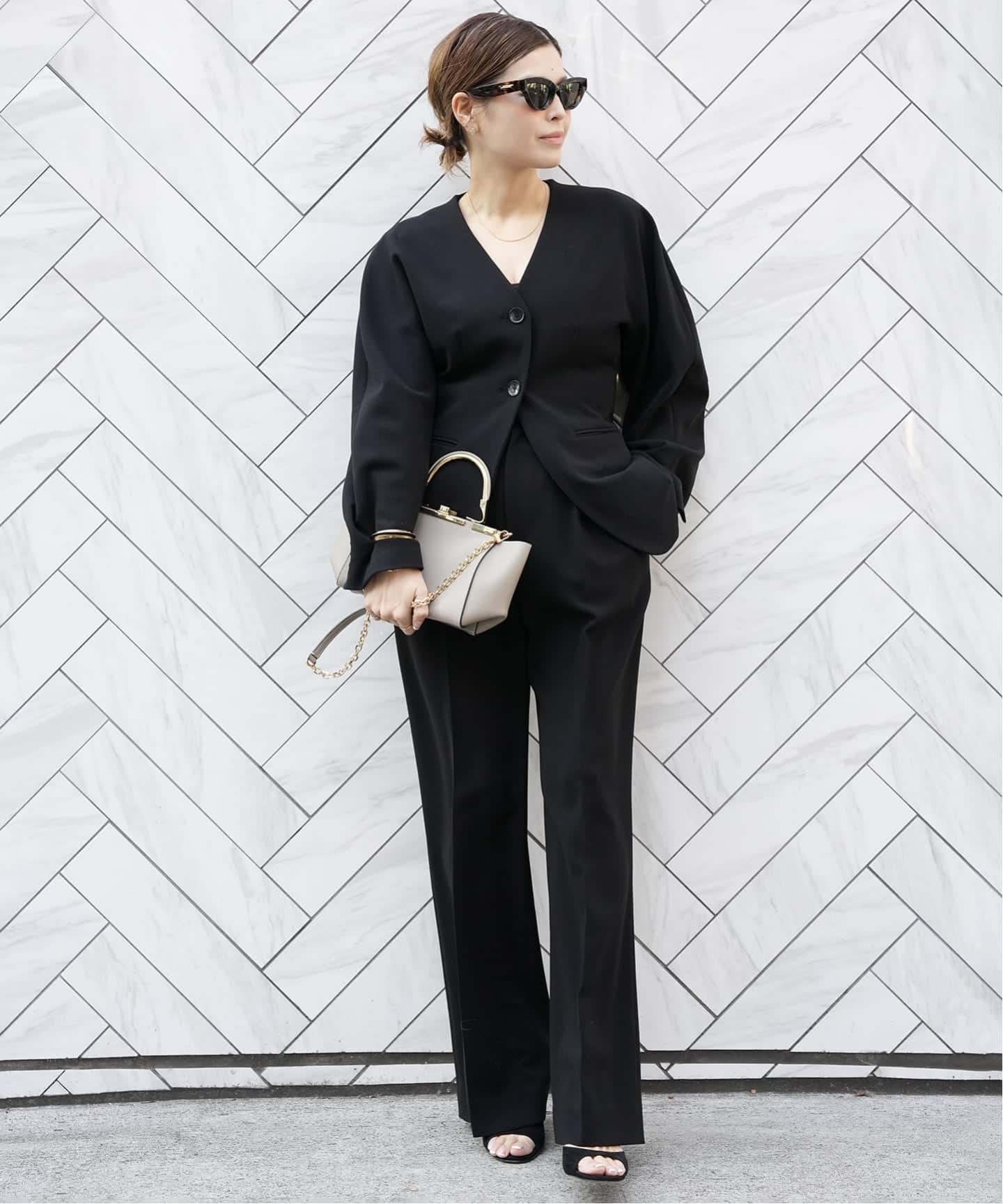 予約》CELERI ノーカラー ジャケット（ノーカラージャケット