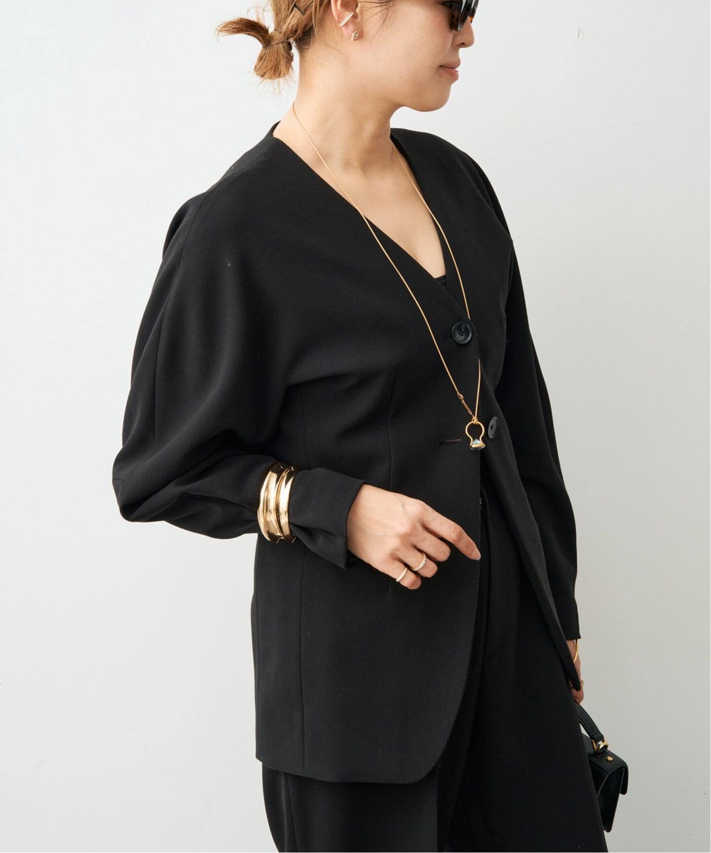 CELERI ノーカラー ジャケット（ノーカラージャケット）｜Deuxieme