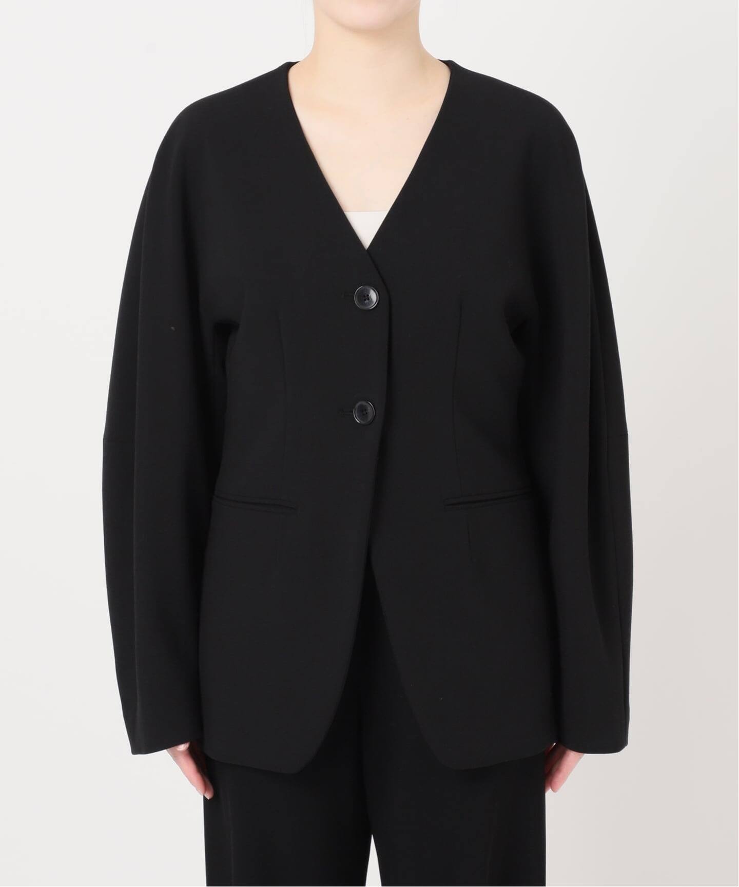 CELERI ノーカラー ジャケット（ノーカラージャケット）｜Deuxieme