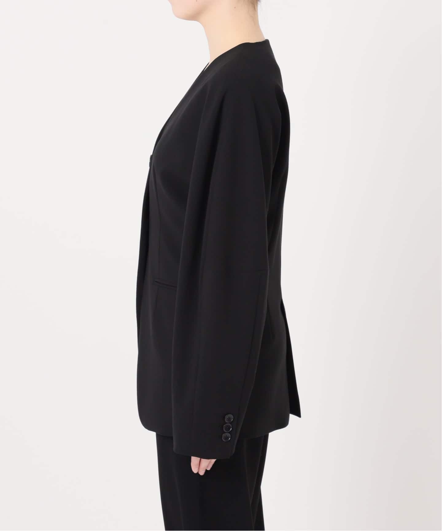 予約》CELERI ノーカラー ジャケット（ノーカラージャケット