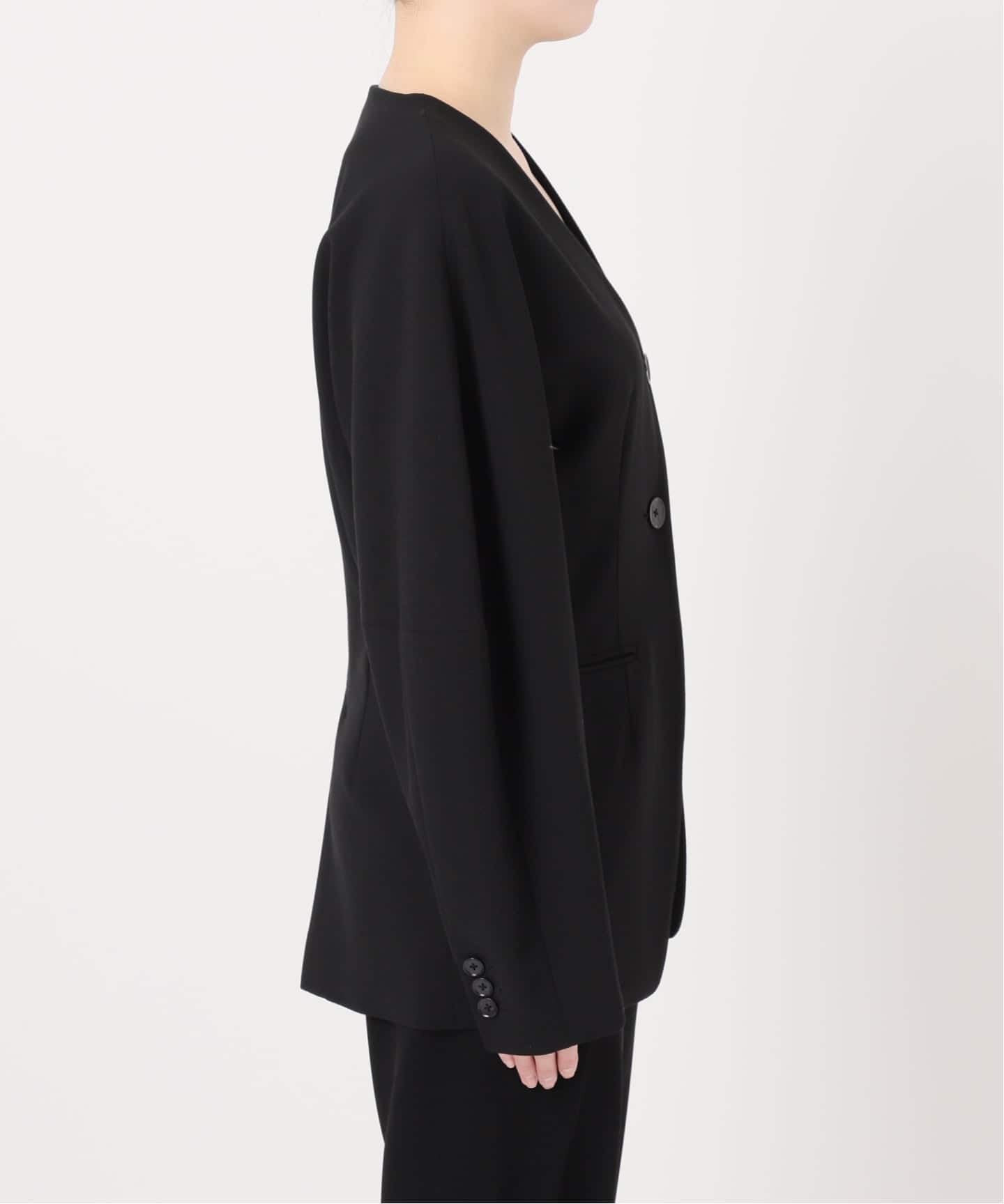 CELERI ノーカラー ジャケット（ノーカラージャケット）｜Deuxieme