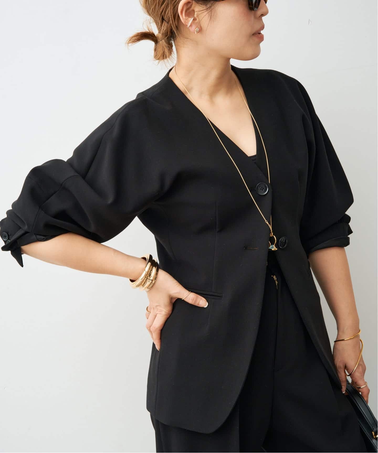 予約》追加 CELERI ノーカラー ジャケット（ノーカラージャケット