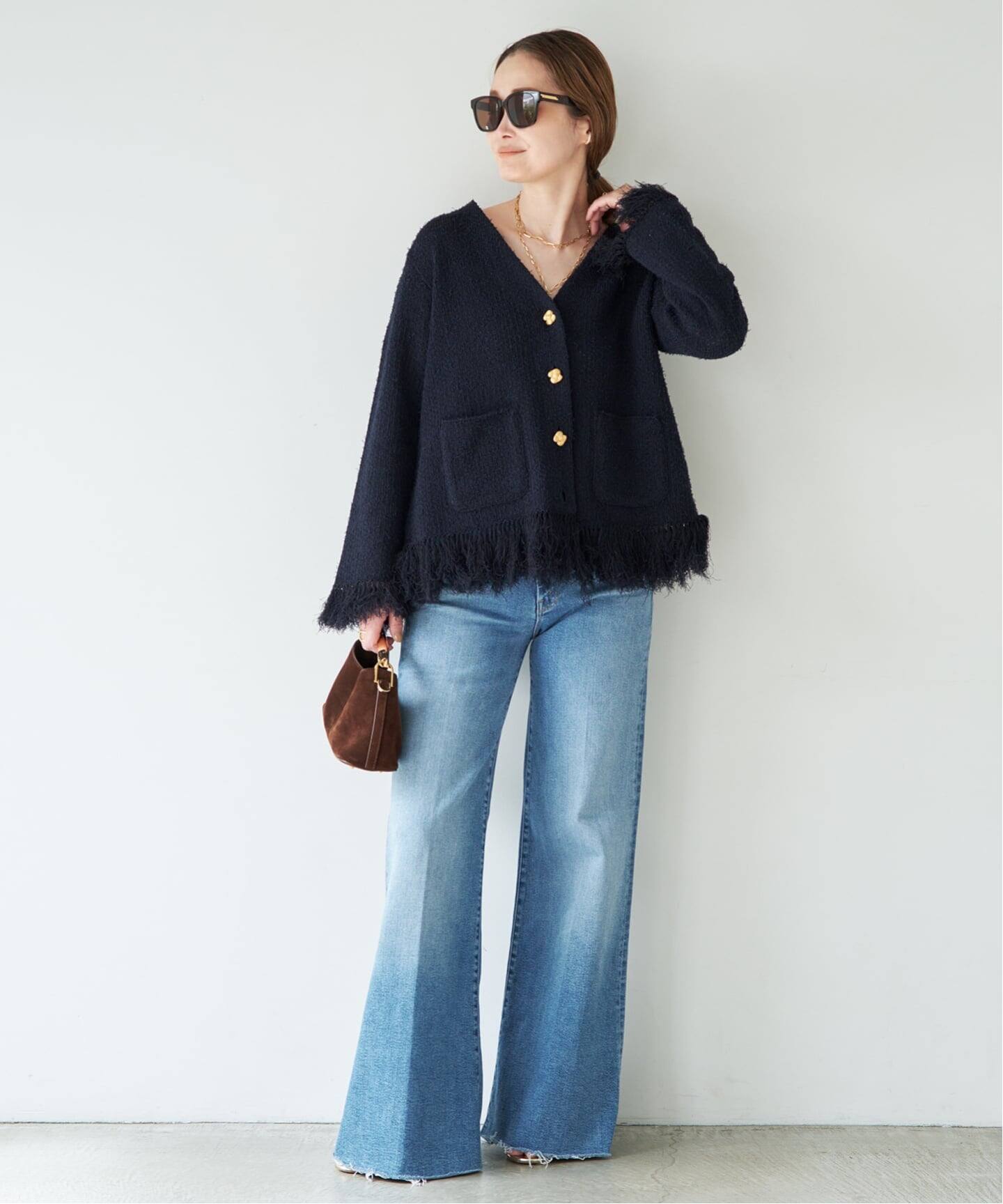 Deuxieme Classe MIXTWEED ニットジャケット　新品未使用 MIXTWEED ニットジャケット（その他ジャケット・スーツ）｜Deuxieme