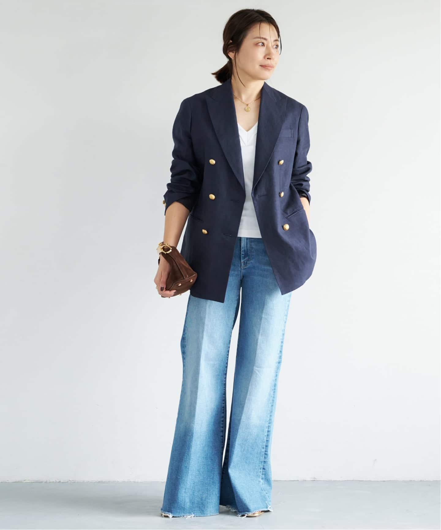 Linen Collarless ブレザー Deuxieme Classe 【公式通販】