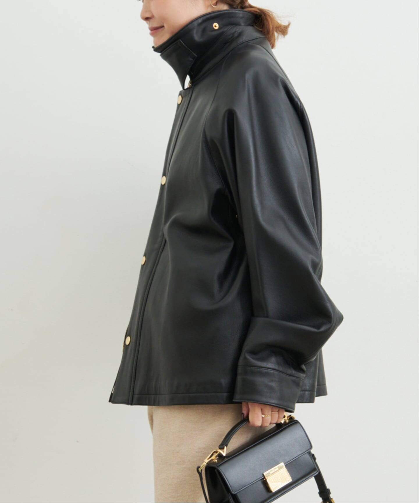 予約》追加 CINQUANTA レザーブルゾン（レザージャケット）｜Deuxieme