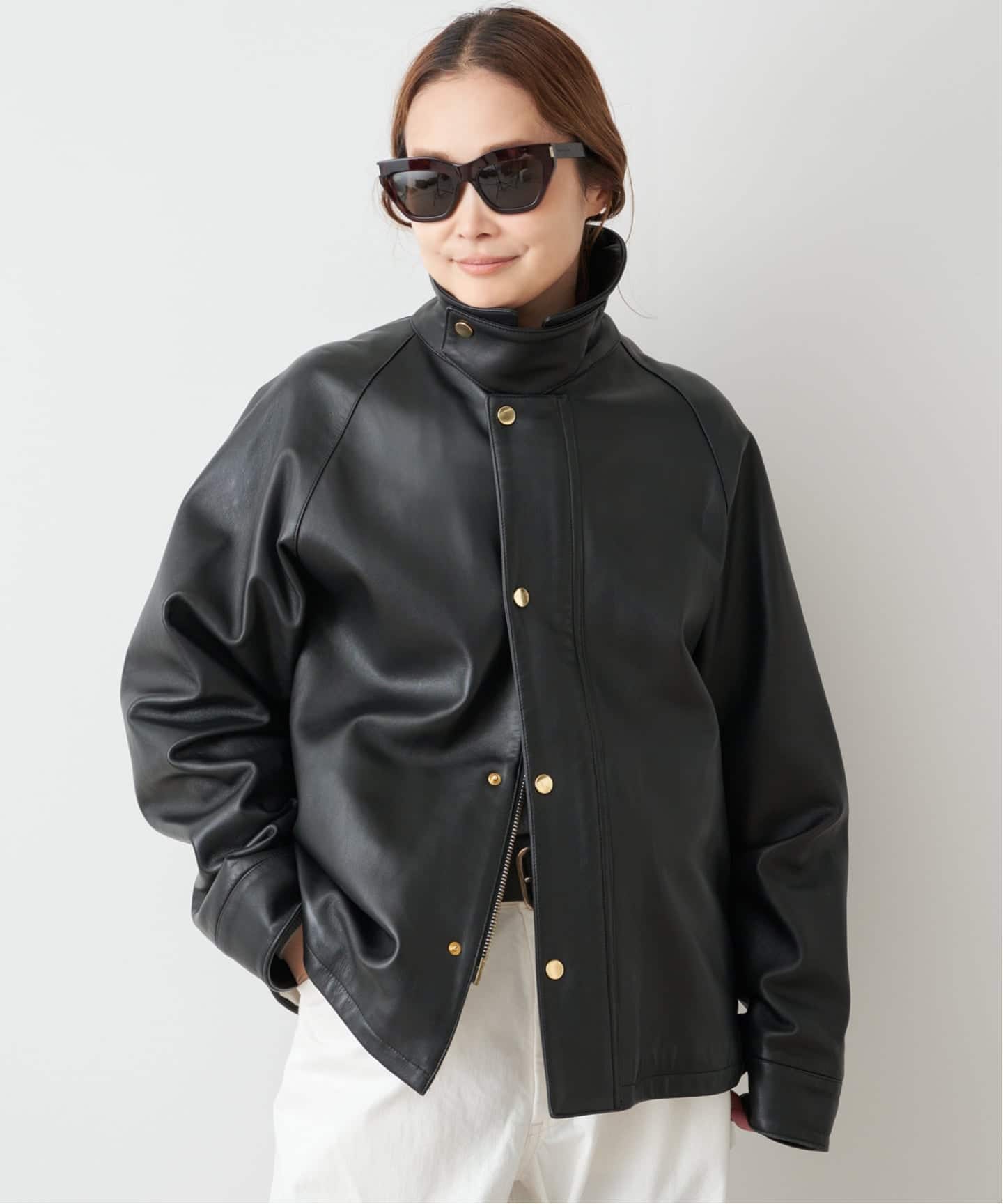 予約》追加 CINQUANTA レザーブルゾン（レザージャケット）｜Deuxieme