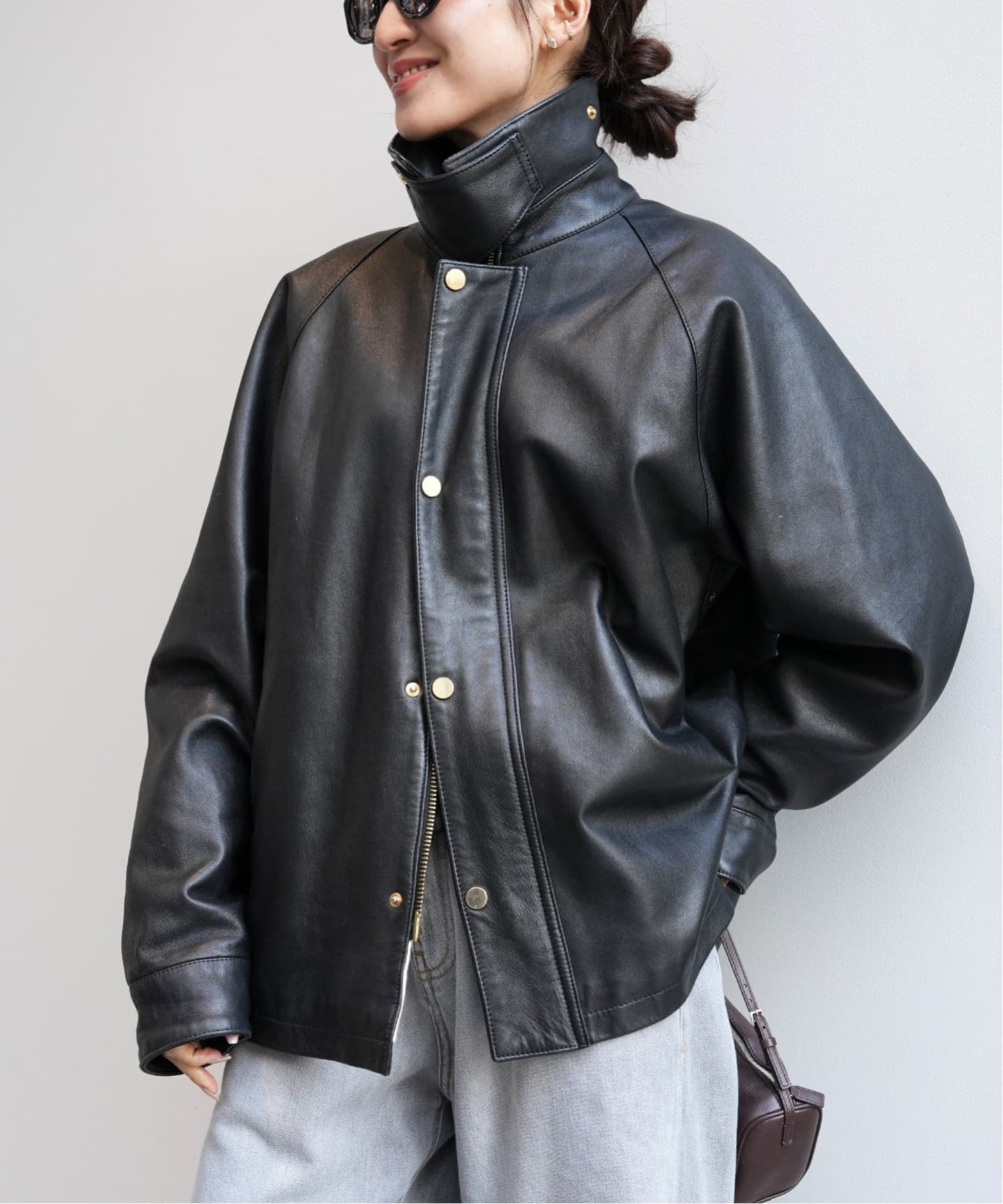 予約》追加 CINQUANTA レザーブルゾン（レザージャケット）｜Deuxieme