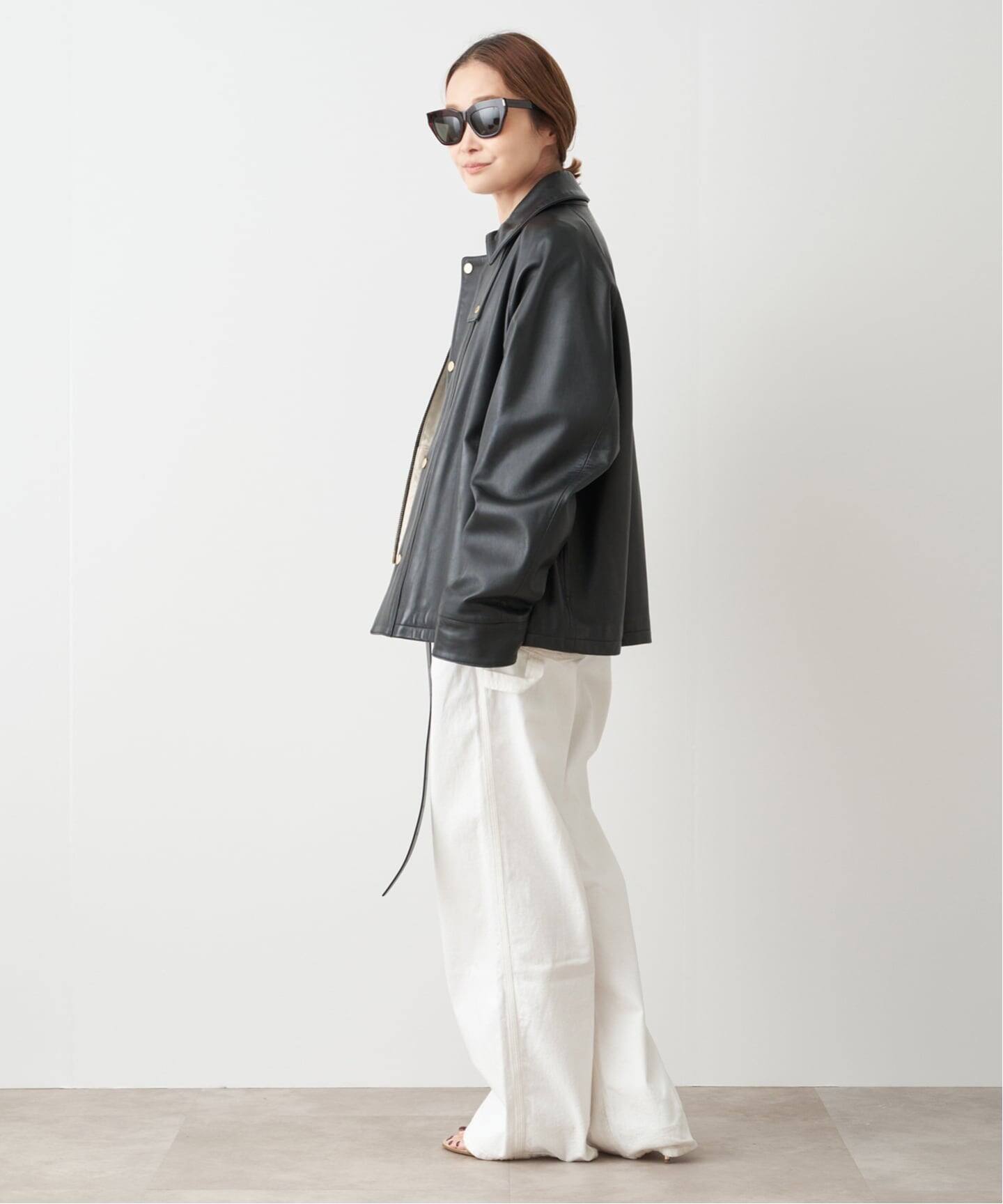 予約》追加 CINQUANTA レザーブルゾン（レザージャケット）｜Deuxieme