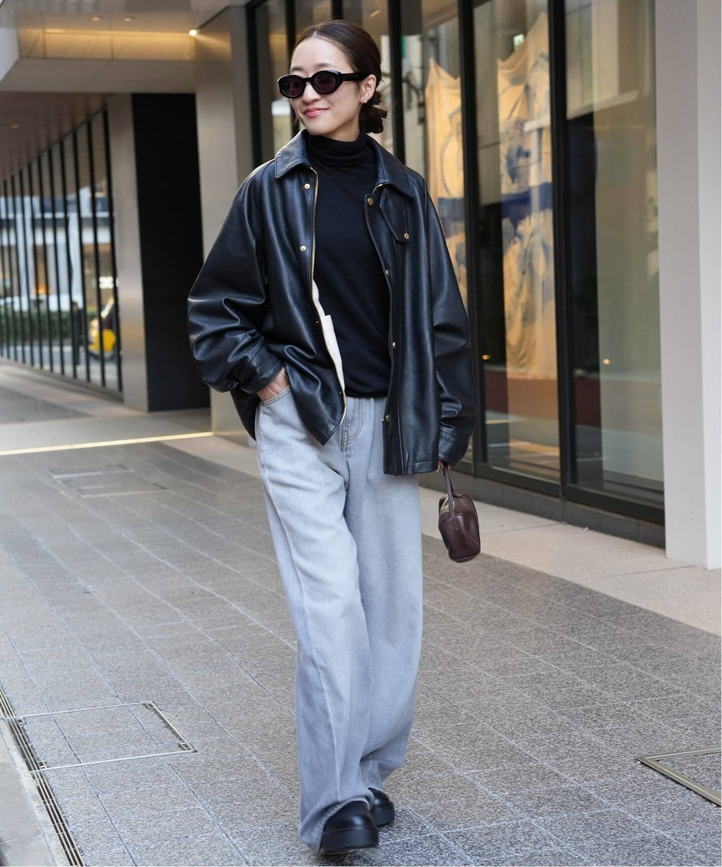 予約》追加 CINQUANTA レザーブルゾン（レザージャケット）｜Deuxieme