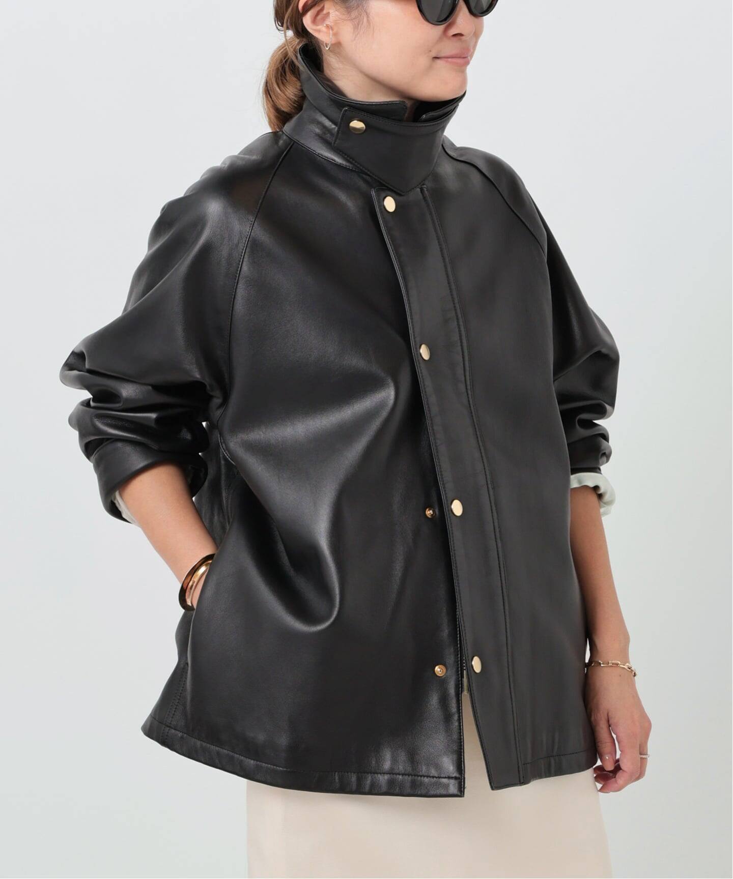 予約》追加 CINQUANTA レザーブルゾン（レザージャケット）｜Deuxieme