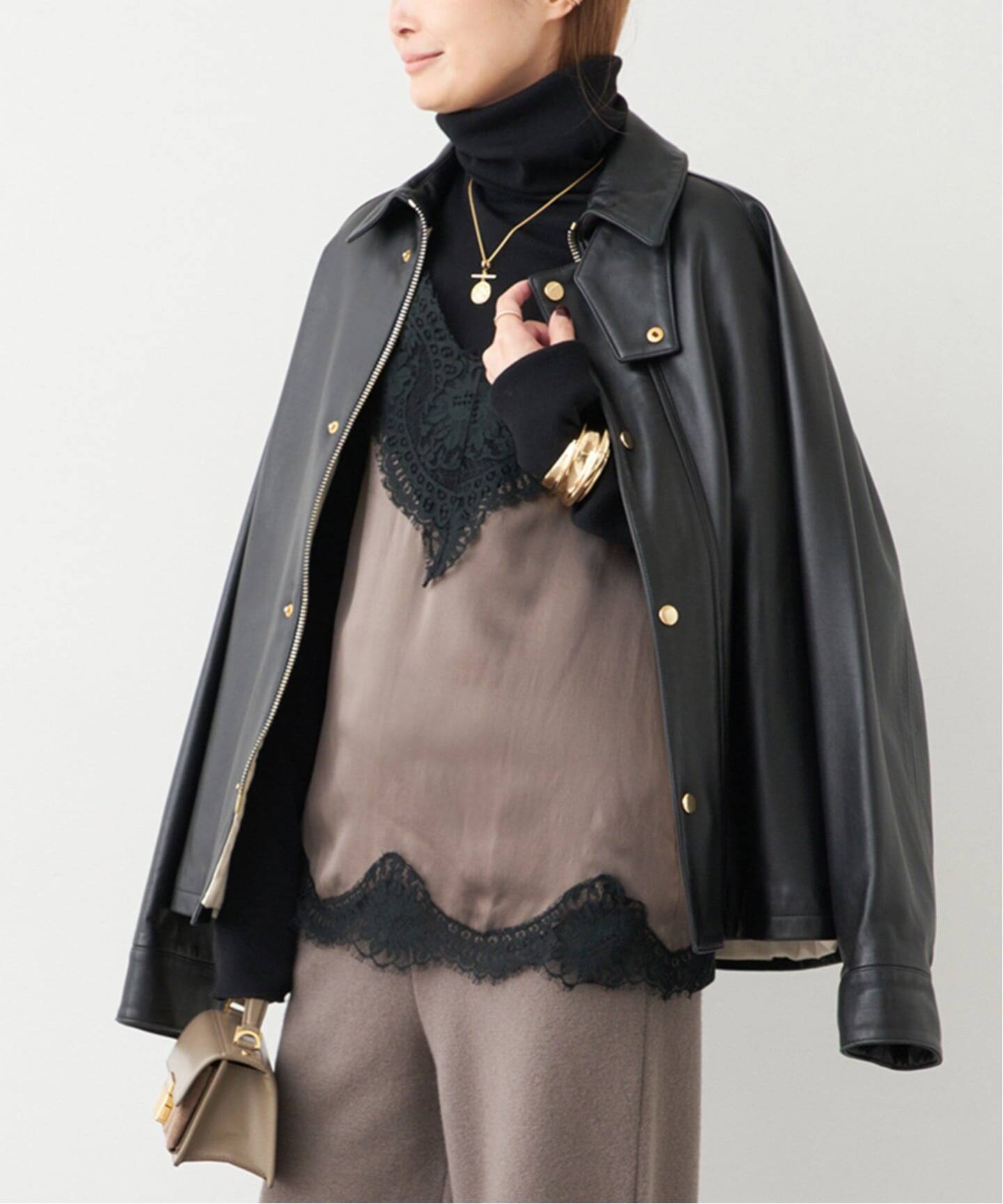 Deuxieme Classe/CINQUANTA 別注 レザーブルゾン 追加 CINQUANTA レザーブルゾン（レザージャケット）｜Deuxieme Classe