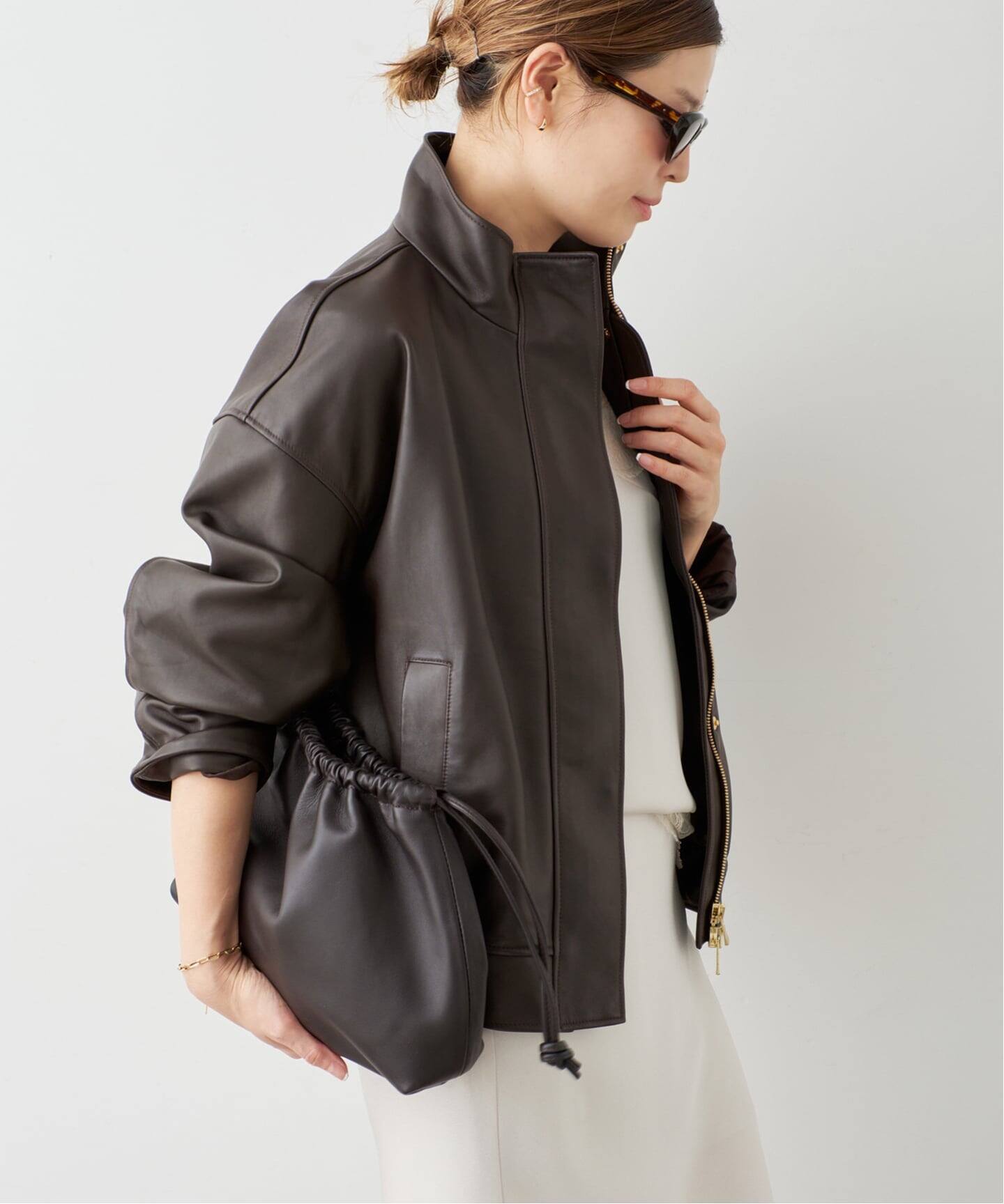 Stand Collar レザーブルゾン(レザージャケット)|Deuxieme Classe Stand Collar レザーブルゾン(レザージャケット)|Deuxieme Classe