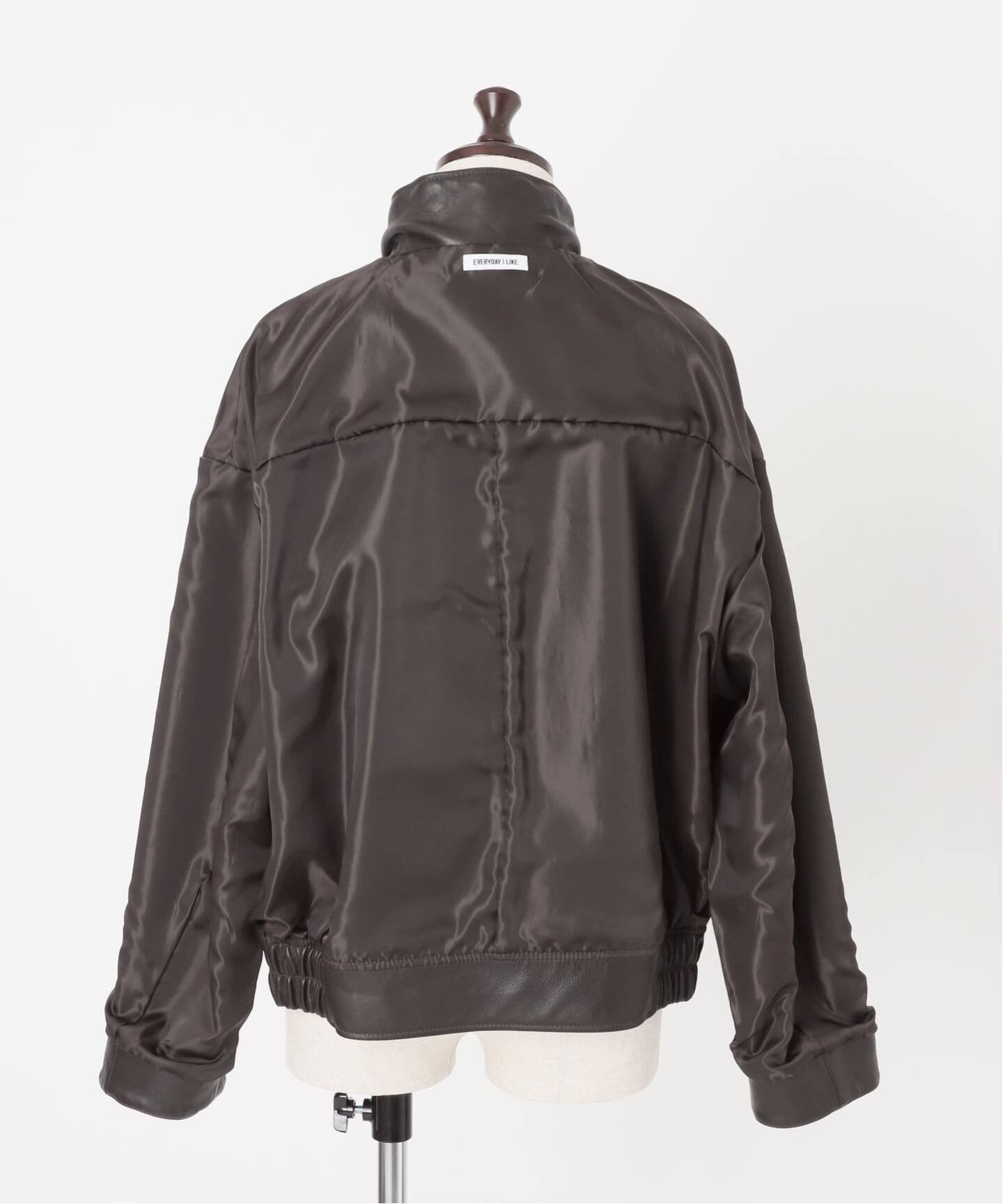 Deuxieme Classe Stand Collar レザーブルゾン Stand Collar レザーブルゾン（レザージャケット）｜Deuxieme Classe