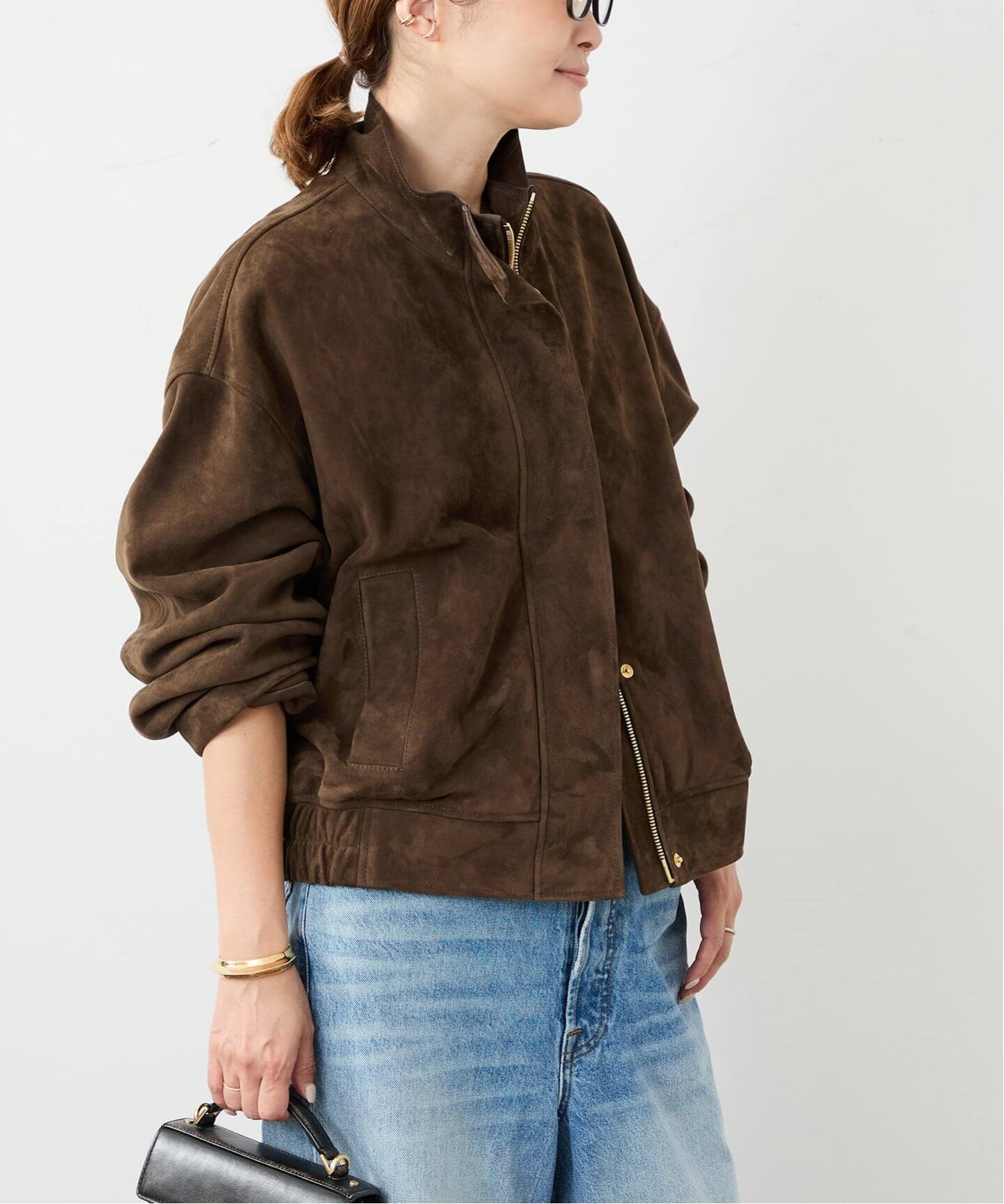 DEUXIEME CLASSE ブルゾン WASHED STAND ZIP ブルゾン（その他ブルゾン／アウター）｜Deuxieme