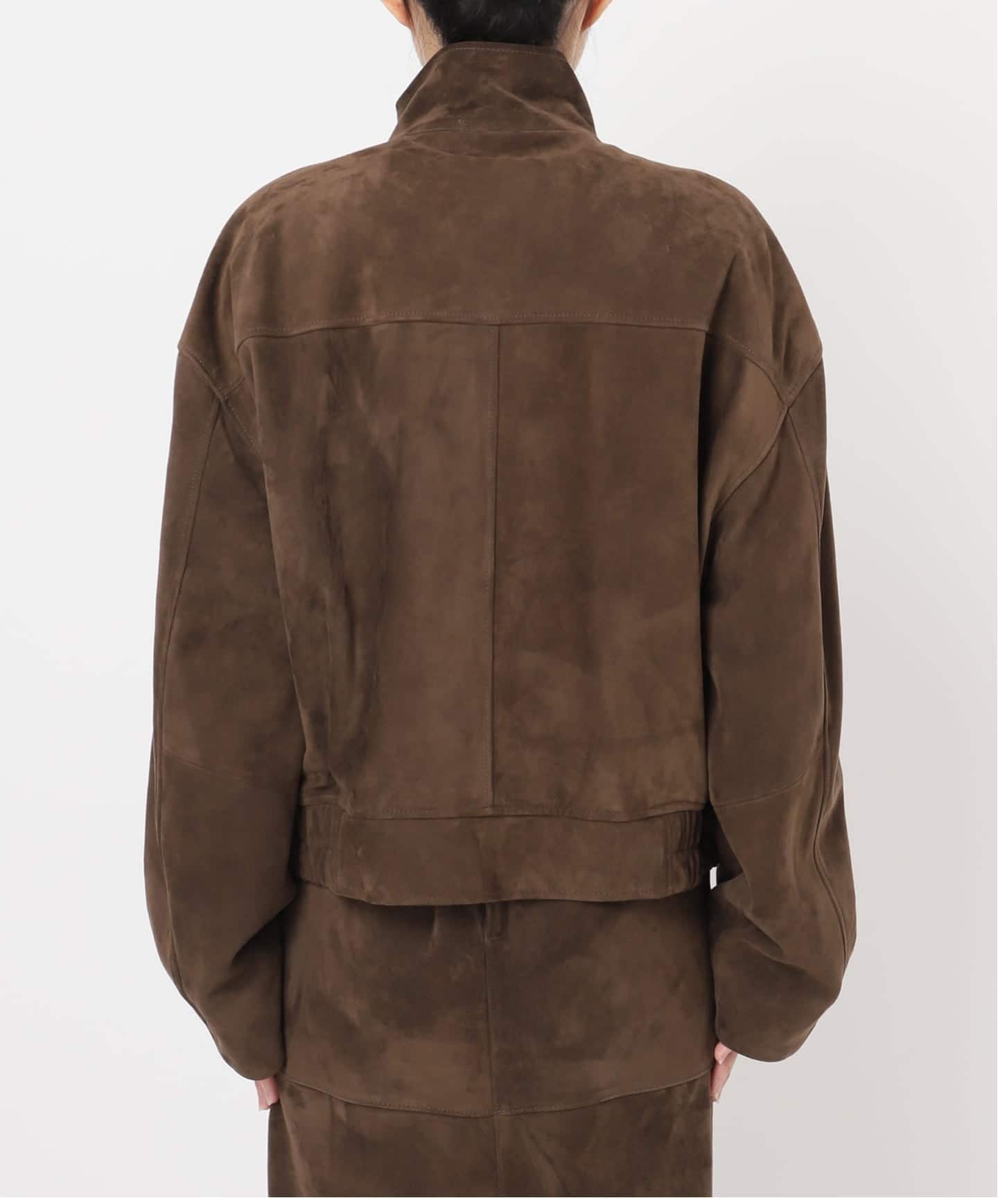 Suede Cropped ブルゾン（レザージャケット）｜Deuxieme Classe