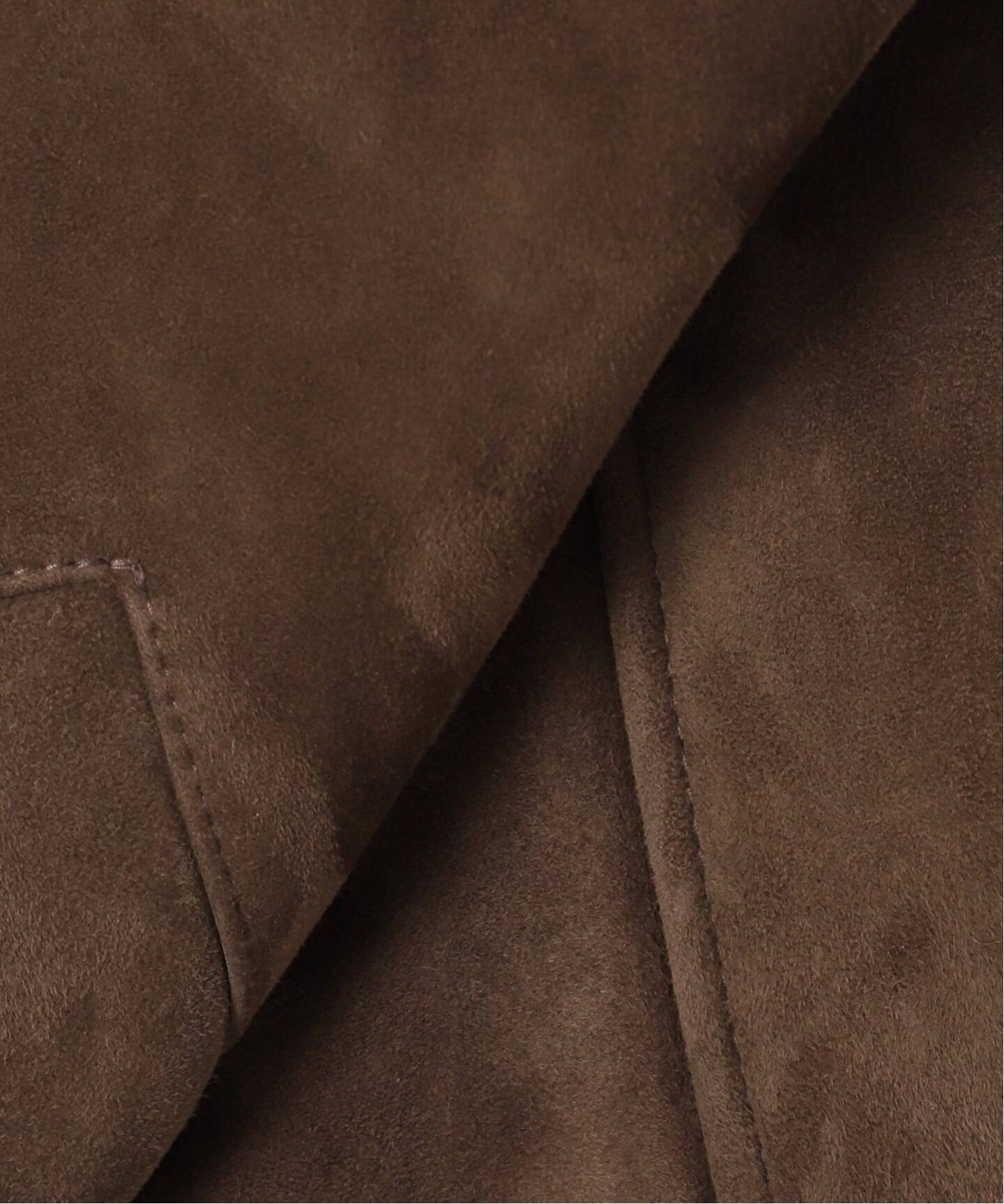 予約》*Suede Cropped ブルゾン（レザージャケット）｜Deuxieme