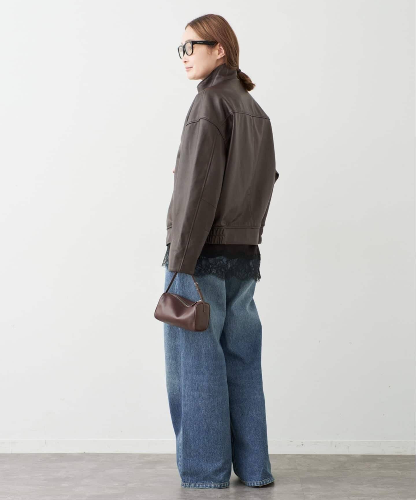 予約》追加 Stand Collar レザーブルゾン（レザージャケット