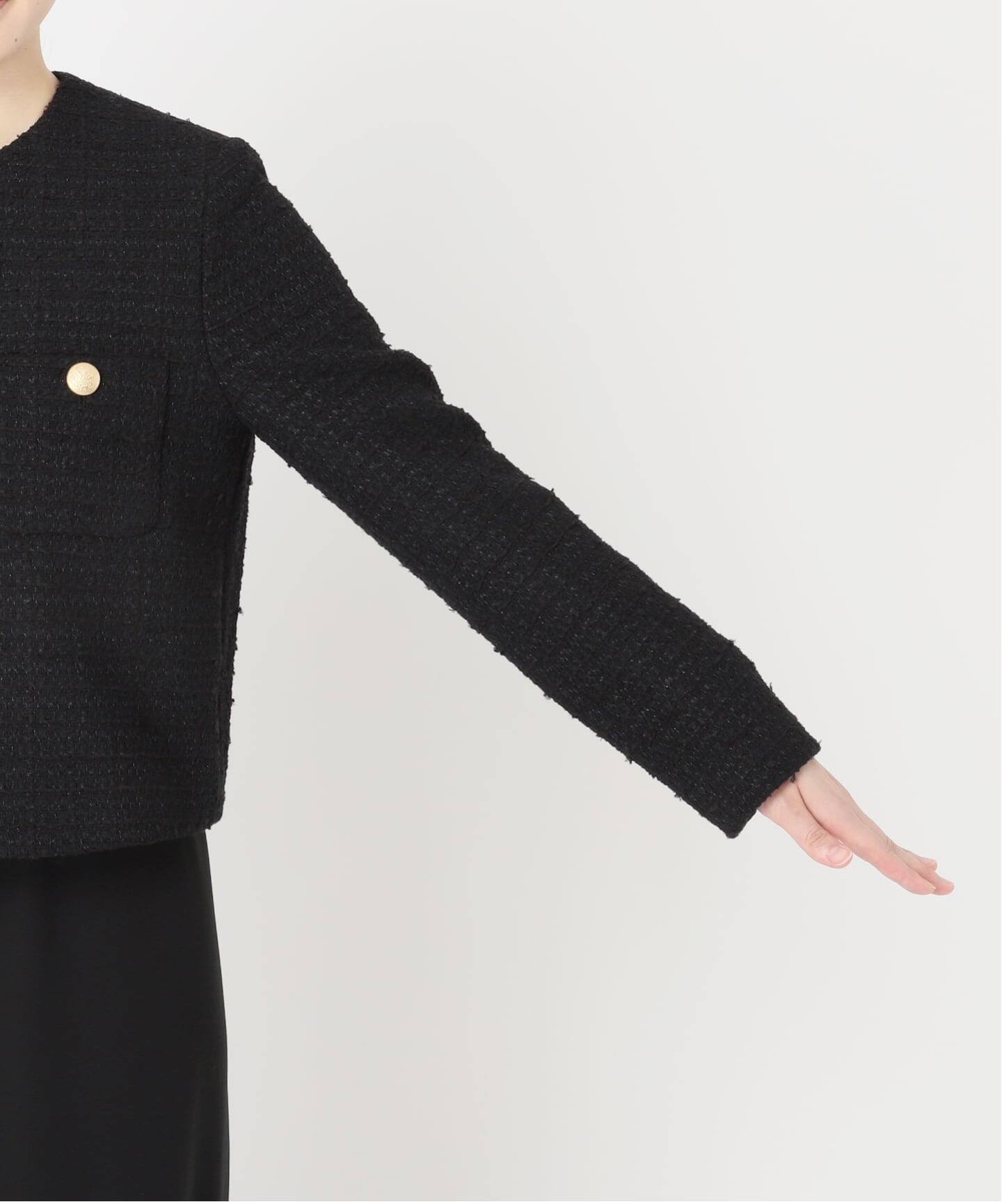 予約》*Tweed ブレザー（ノーカラージャケット）｜Deuxieme Classe