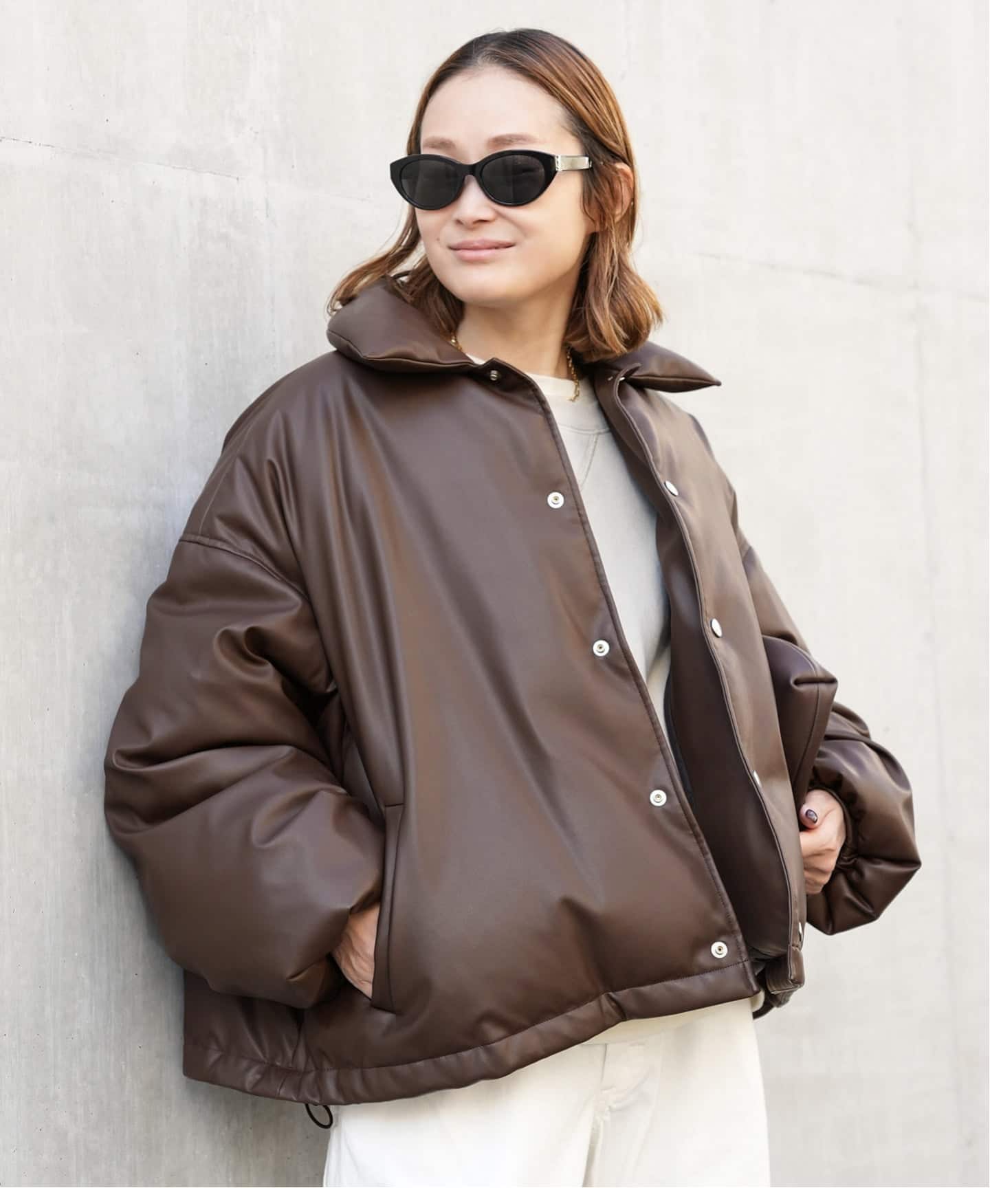 CALUX/キャラクス】SHORT COACH JACKET（ダウンジャケット）｜Deuxieme