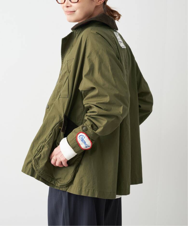 極美品 ドゥーズィエムクラス ミリタリー シャツ ジャケット カーキ 