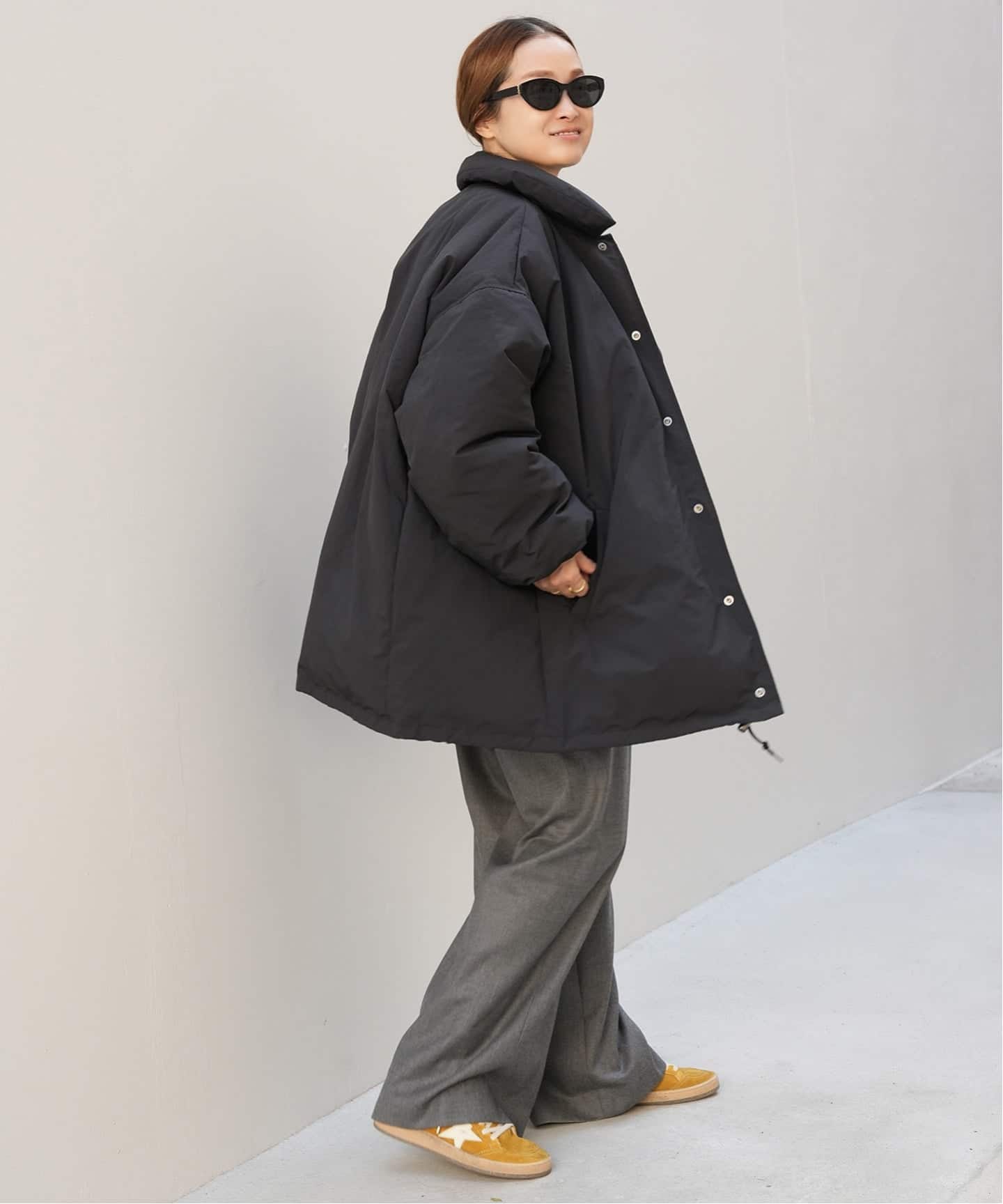 CALUX/キャラクス】PUFFER COACH JACKET（ダウンジャケット